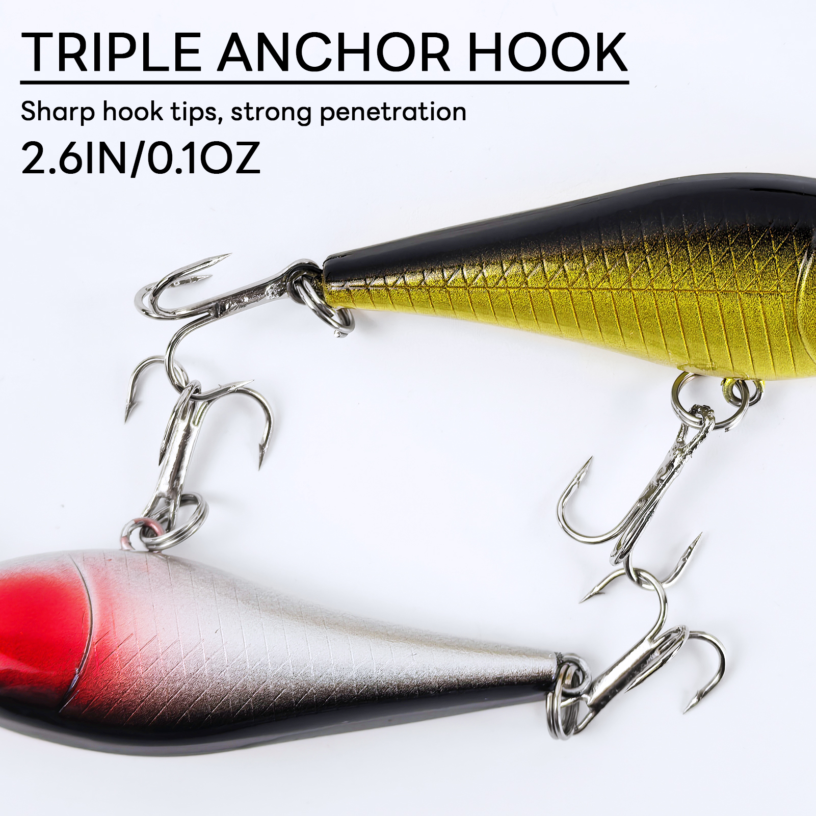 FREE FISHER 10Pcs/Lot Fishing Lures,Jerkbait Minnow,6.5cm/4.2g Hard Baits Artificial Wobblers,Trolling Swimbaits for Pike Trout 