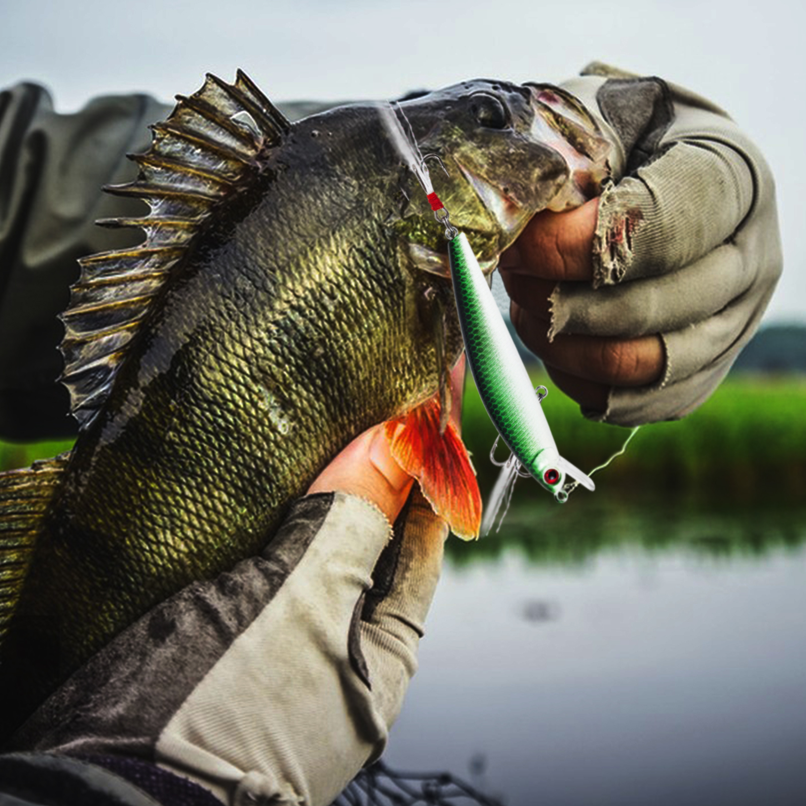 FREE FISHER 10Pcs/Lot 8.7cm/7.3g Fishing Lures,Jerkbait Minnow, Artificial WobblersHard Baits,Trolling Swimbaits for Pike Trout