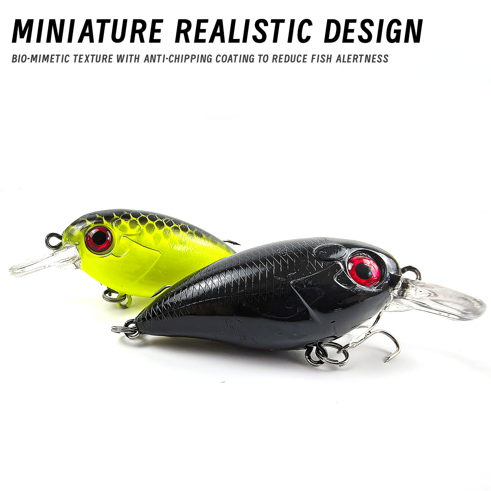 FREE FISHER 5pcs/Lot Fishing Crankbaits,Topwater Hard Lures,6.3cm 8g Swimbait,Fishing Crappie Artificial Lures for Bass Trout