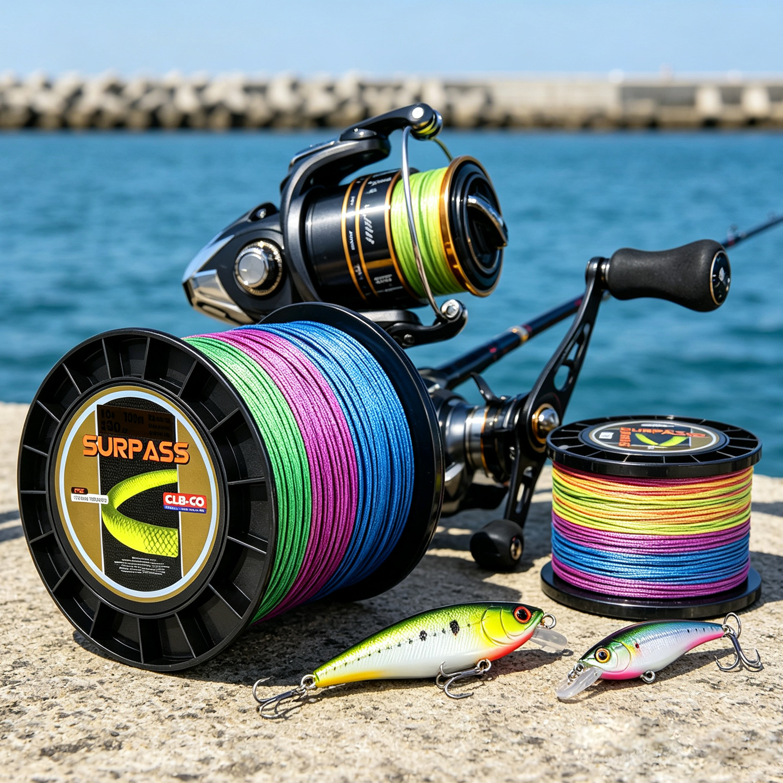 FREE FISHER 500m/546.8Yards Fishng PE Braid Line,Super Strong Multifilament Multicolor 16X Braided Line,Saltwater Fish Net Wire