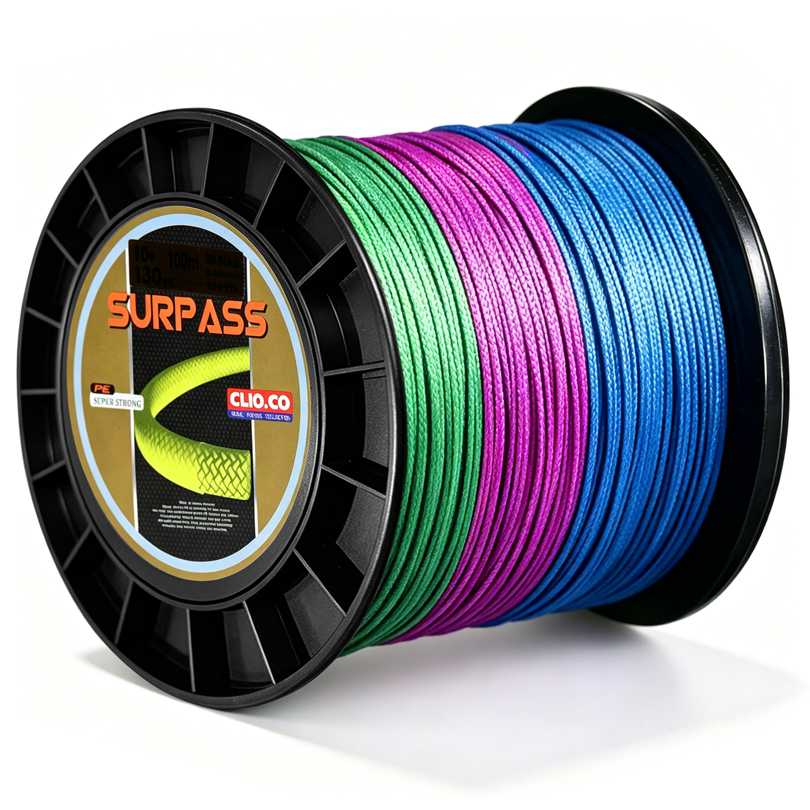 FREE FISHER 500m/546.8Yards Fishng PE Braid Line,Super Strong Multifilament Multicolor 16X Braided Line,Saltwater Fish Net Wire