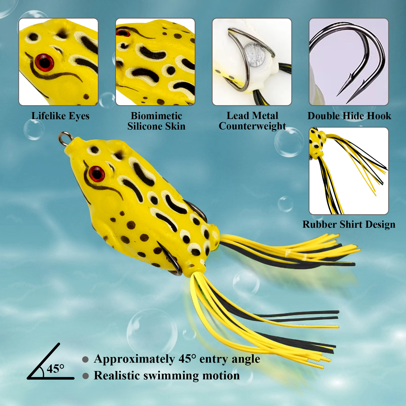 FREE FISHER 303pcs/Lot Fishing Lures Accessories Kit,Soft Worms,Spinner Spoons,Fishing Weights Sinkers,Swimbaits Gear Tackle Box 