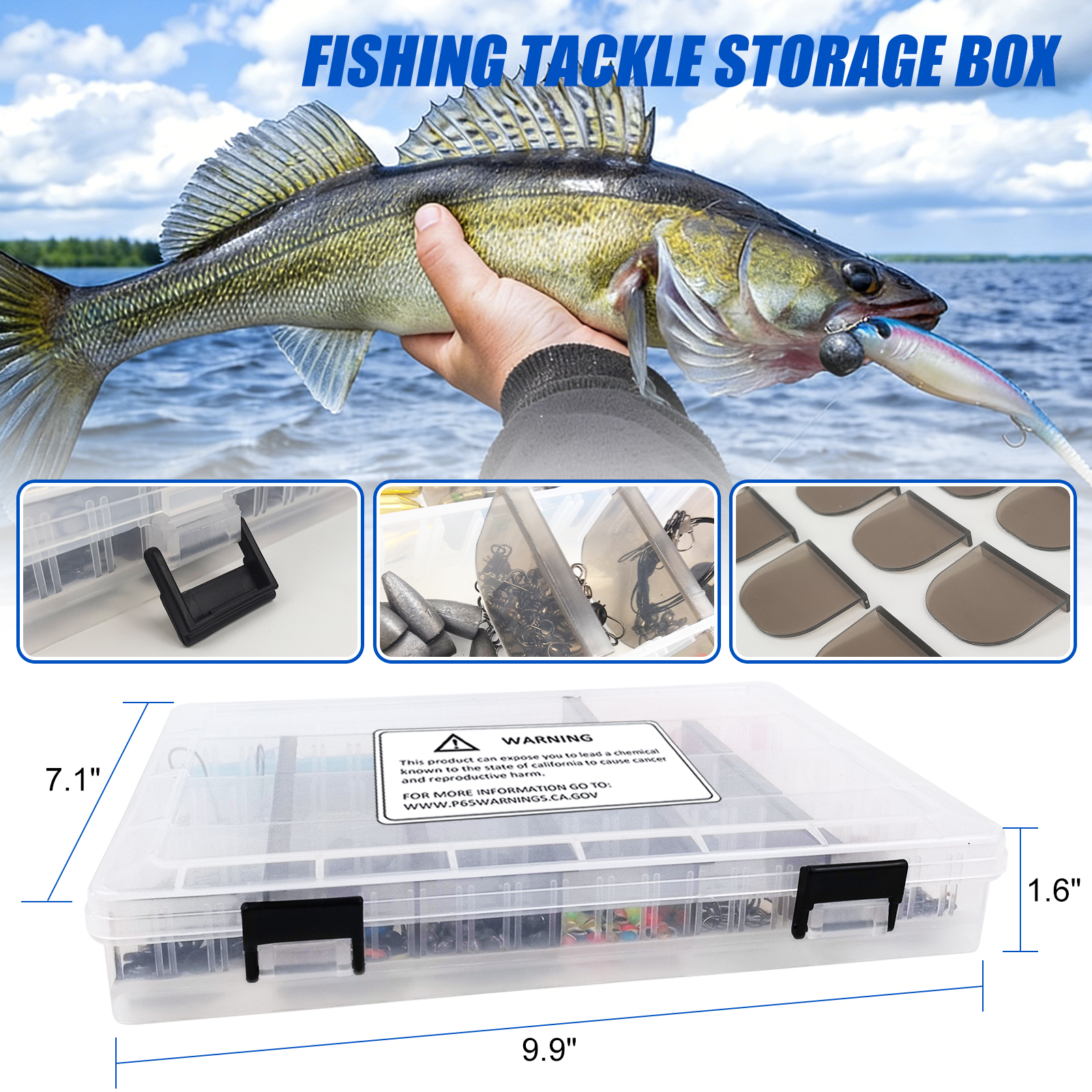 FREE FISHER 269pcs/Set Sea Fishing Accessoy Kit Hooks Swivels Beads Unhooker Trolling Fishing Sinkers Leader Line Spoons Space Beans with PP Box