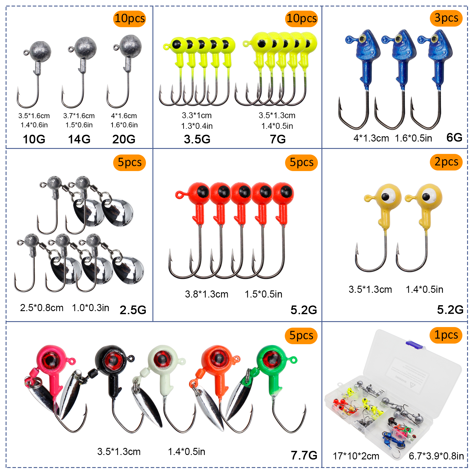 FREE FISHER 182pcs/Box Fishing Soft Swimbaits Set T-tail Worms Wobblers Fishing Jigs Aritificial Baits Jigging Hooks for Saltwater/Freshwater