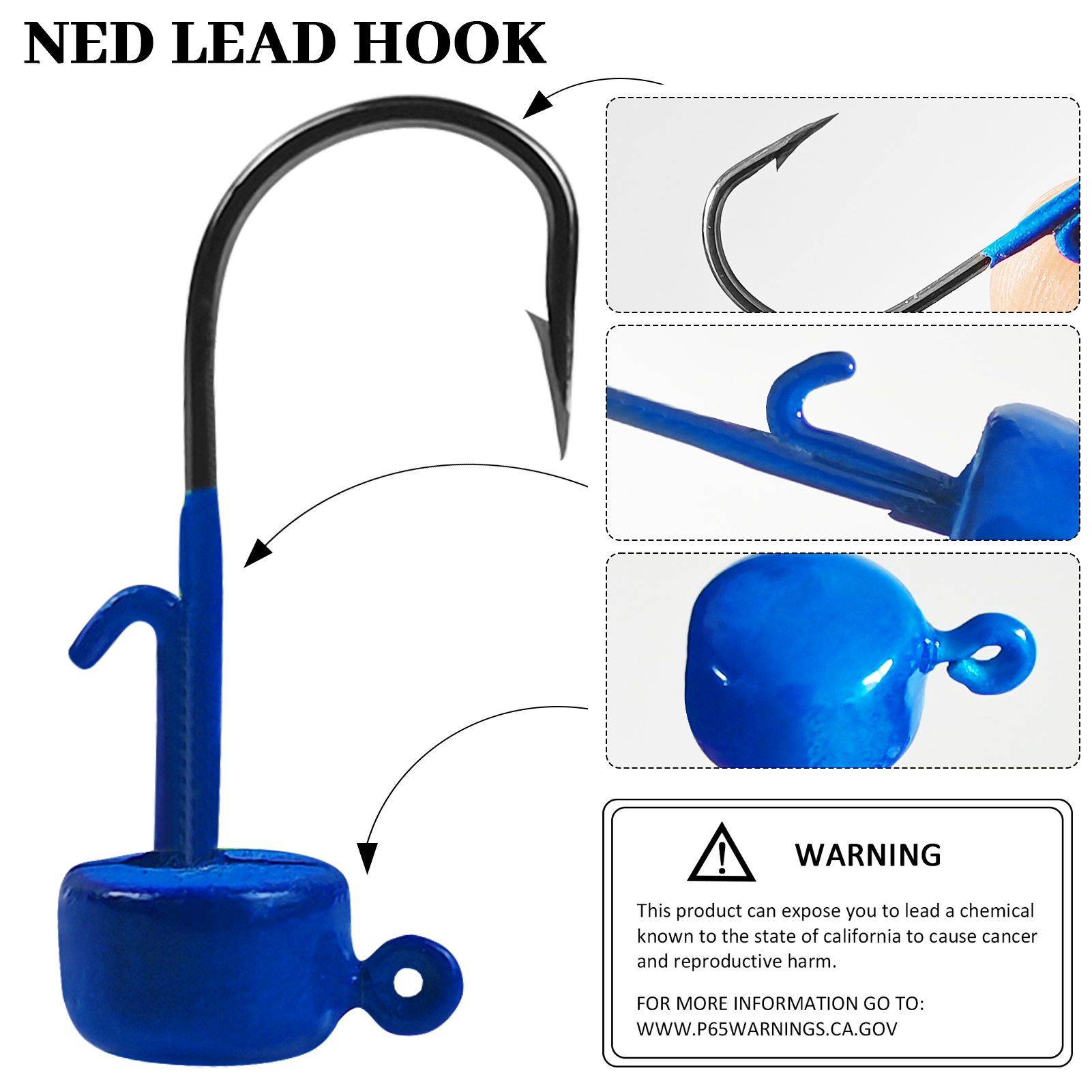 FREE FISHER Thread TPE Worms,Fishy Smell Needle Tailed Soft Insect Baits,Fishing Soft Lures,7.5cm/2g Swimbaits with Ned Hooks(Pack of 30)