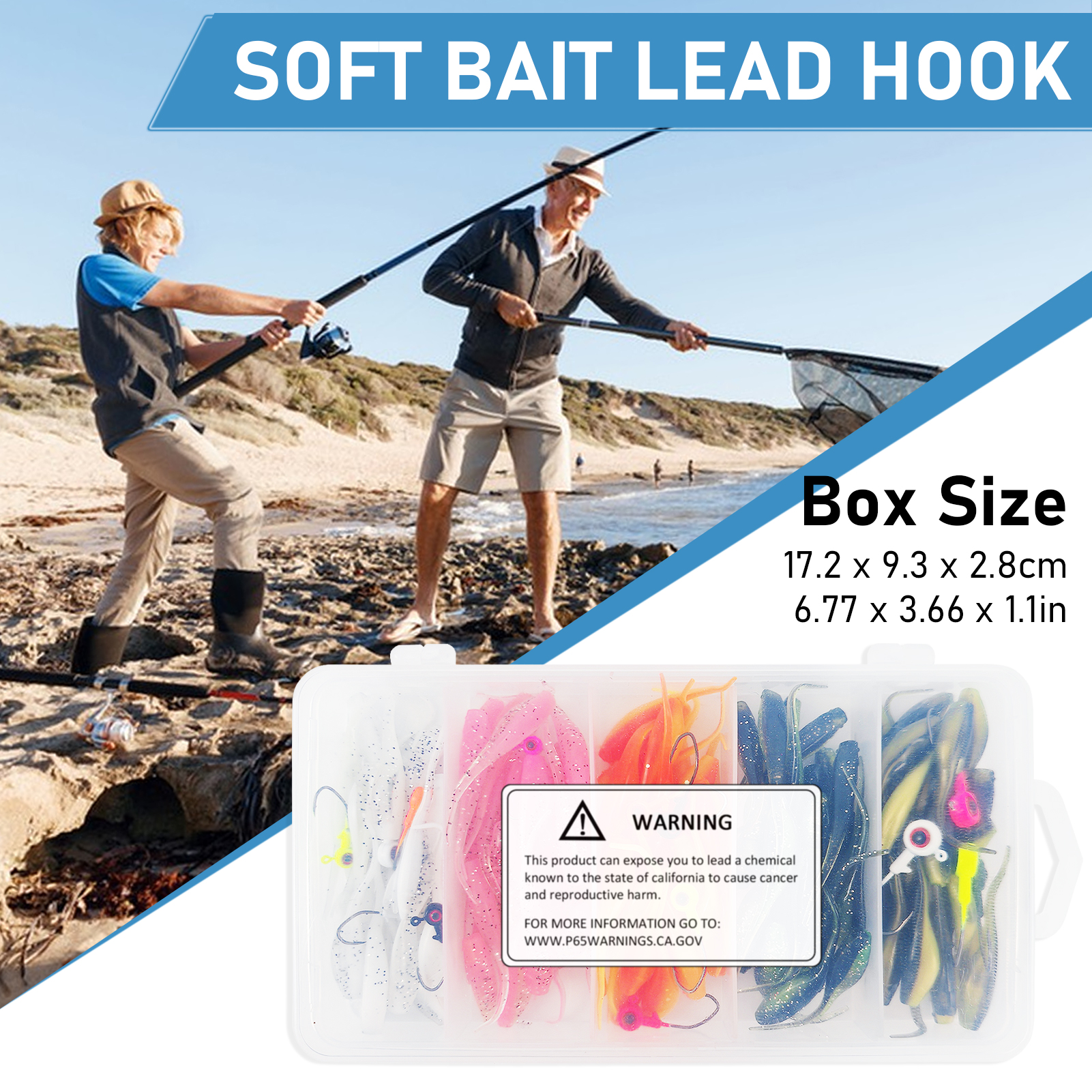 FREE FISHER 140pcs/Box Crappie Swimbait Wobblers with Jig Hooks,5cm 0.9g Soft Big Belly Artificial Baits,Tadpole Worm Lures Kit