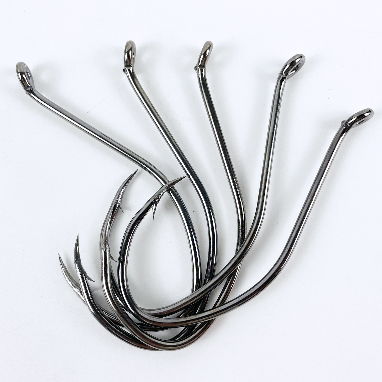 FREE FISHER 100pcs High Carbon Steel 8832 Fishing Hooks,Black Offset Wide Gap Cat Fish Bait Fishhooks 10#-10/0# for Sea Fishing