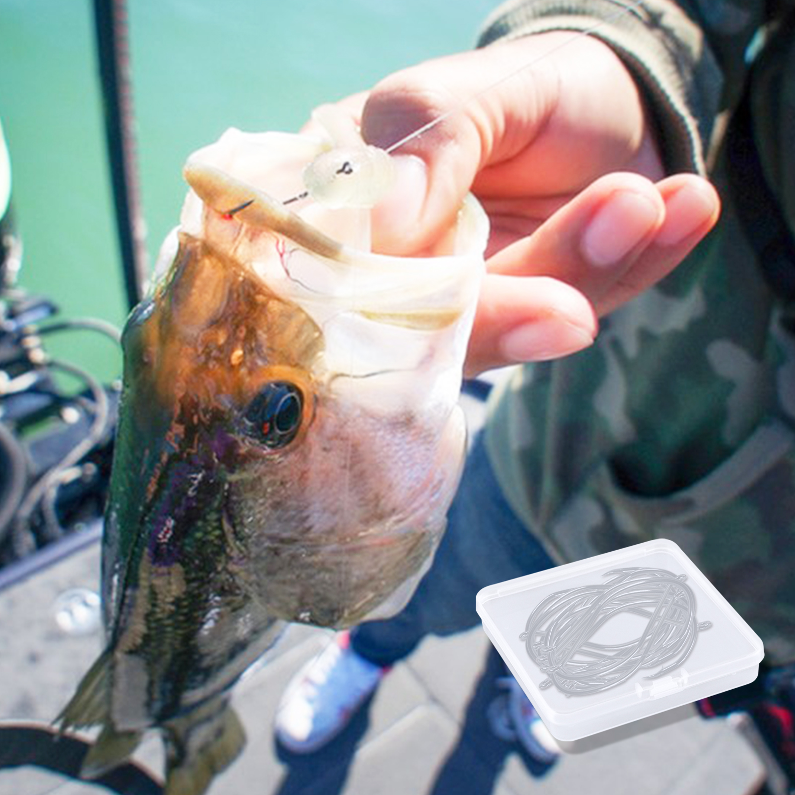 FREE FISHER 100pcs High Carbon Steel 8832 Fishing Hooks,Black Offset Wide Gap Cat Fish Bait Fishhooks 10#-10/0# for Sea Fishing