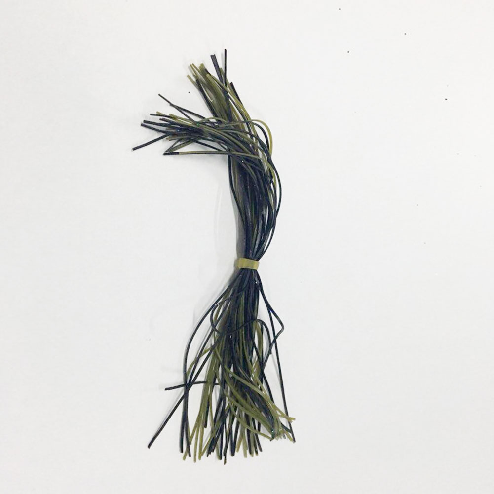 FREE FISHER 6 Bundles/Set Silicone Fishing Line Skirts for Spinnerbait Buzzbait Frogs 13cm Rubber Wires for DIY Lures/Baits Assorted Colors