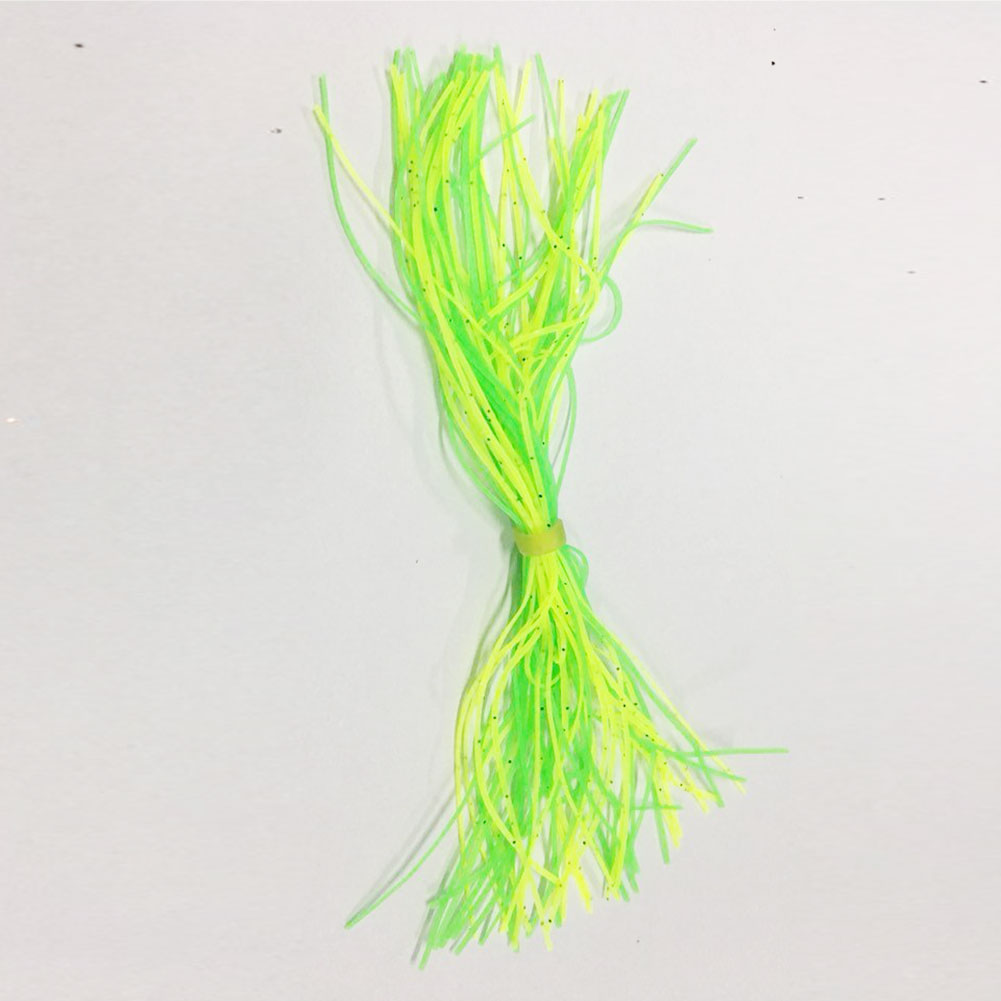 FREE FISHER 6 Bundles/Set Silicone Fishing Line Skirts for Spinnerbait Buzzbait Frogs 13cm Rubber Wires for DIY Lures/Baits Assorted Colors