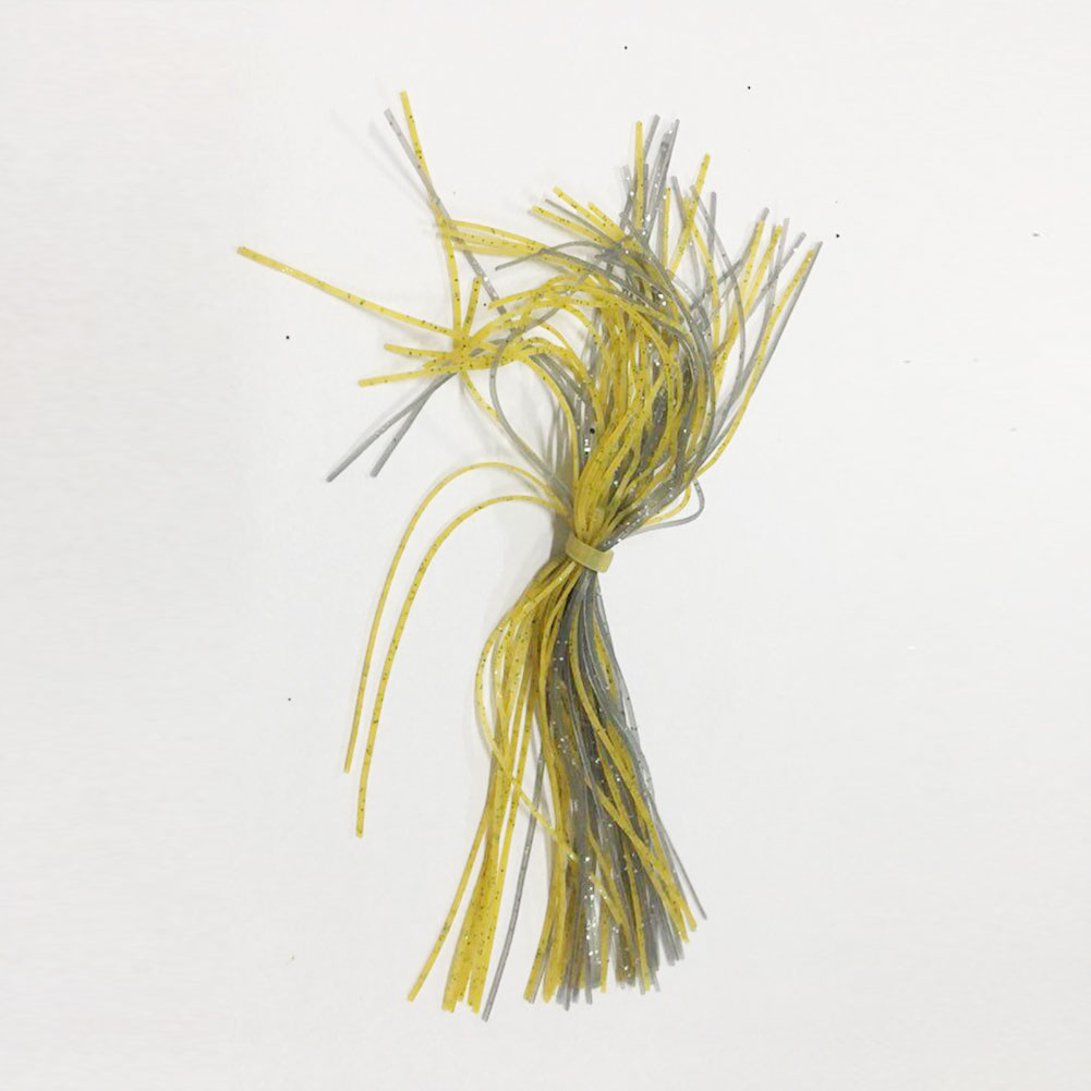 FREE FISHER 6 Bundles/Set Silicone Fishing Line Skirts for Spinnerbait Buzzbait Frogs 13cm Rubber Wires for DIY Lures/Baits Assorted Colors