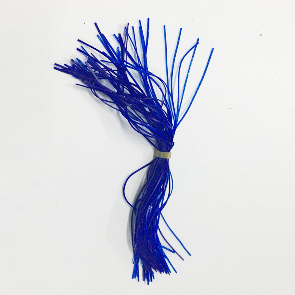 FREE FISHER 6 Bundles/Set Silicone Fishing Line Skirts for Spinnerbait Buzzbait Frogs 13cm Rubber Wires for DIY Lures/Baits Assorted Colors