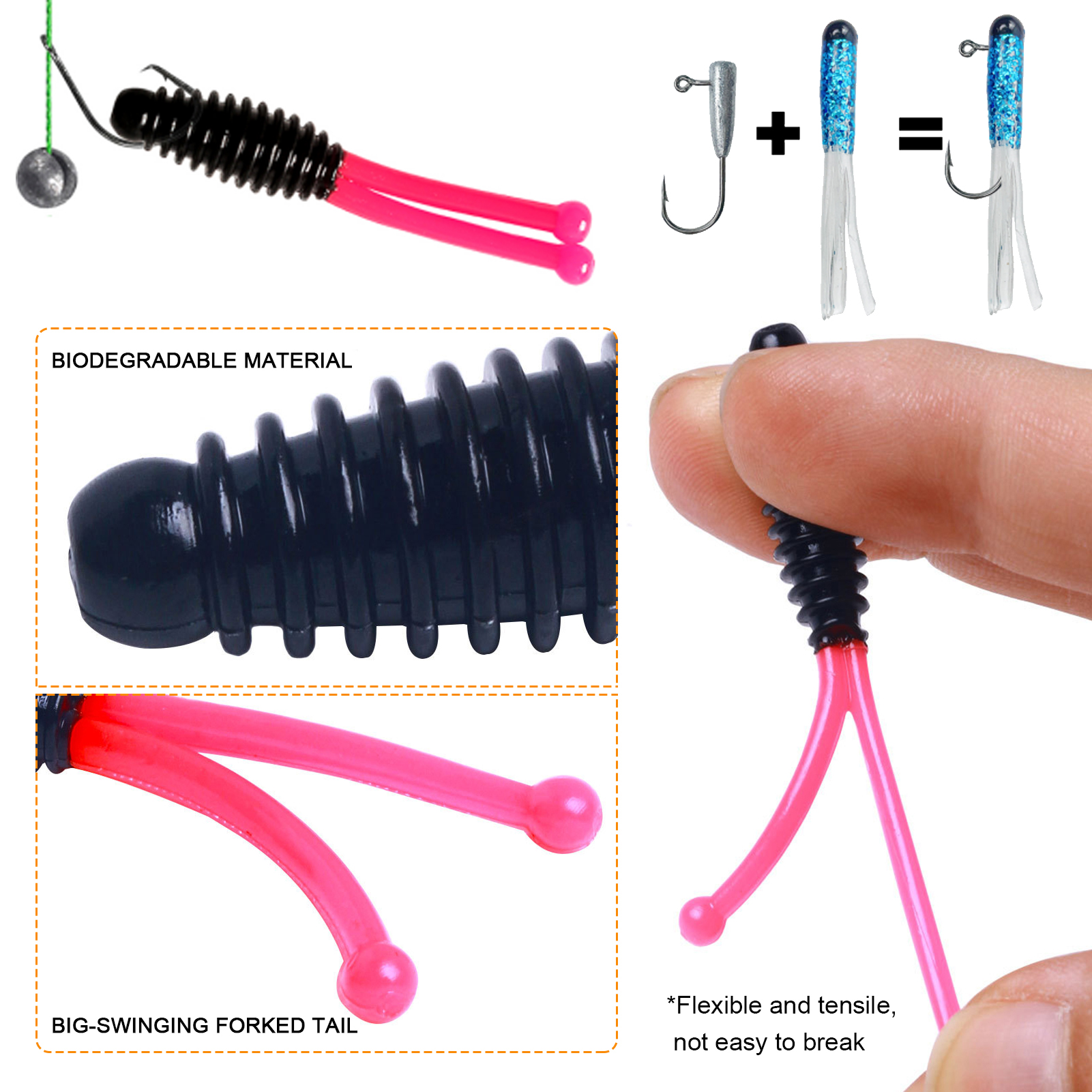 FREE FISHER 311pcs Fishing Soft Lures + Backpack Fishing Weights Hooks Hard Baits Beads Swivels Metal Spoon Spinnerbaits Fish Tackle Box Kit