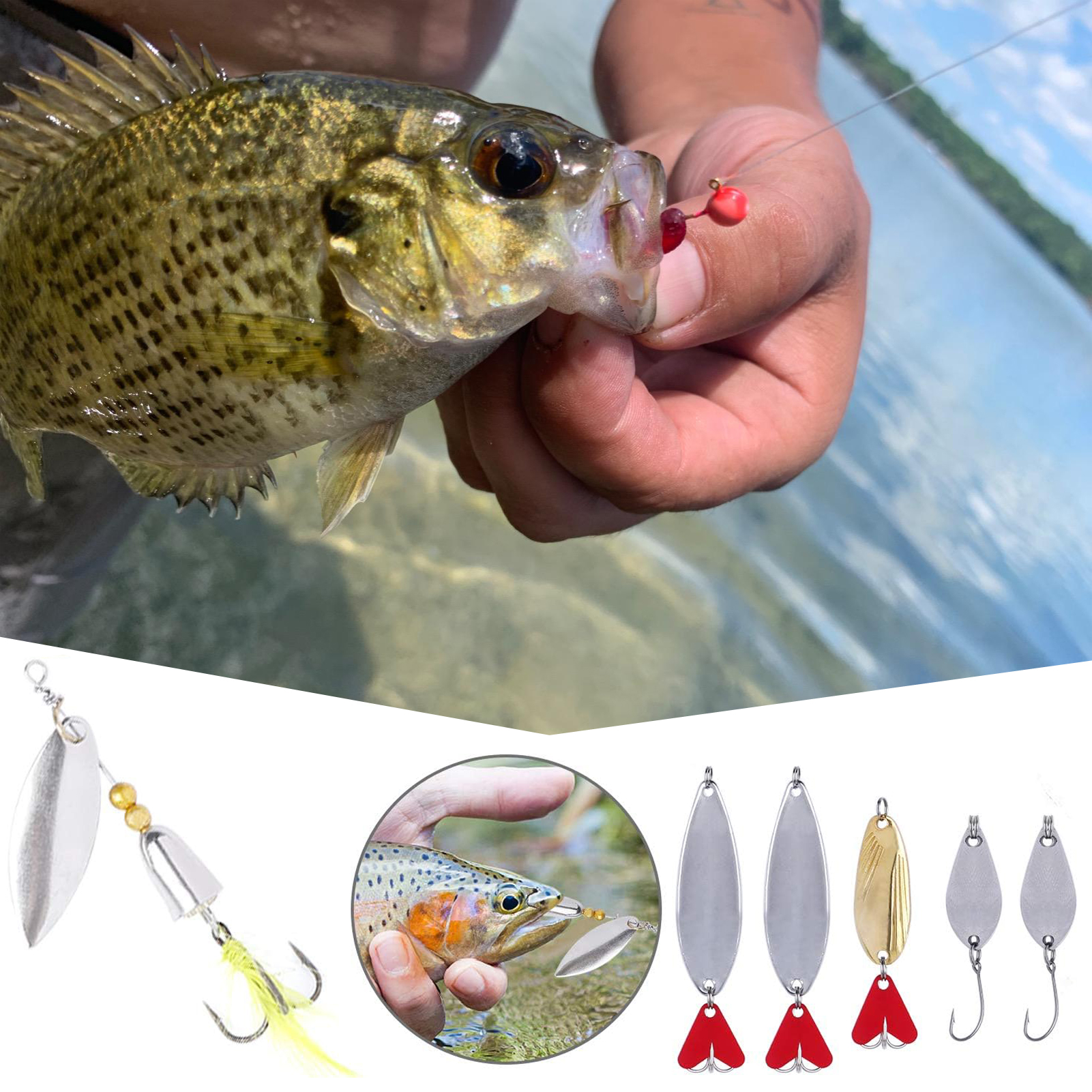 FREE FISHER 78pcs/Box Fishing Lures Set Minnow VIB Popper Soft Worms Carp Fishing Accessory Swivels Sinker Beads Spoon Spinnerbaits Kit