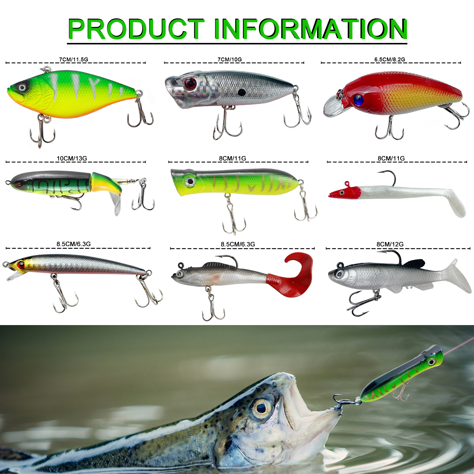 FREE FISHER 353pcs/Lot Large Fishing Tackle Box Multifunctional Portable 4-Layer Fishing Lures Storage Case with Baits Line Hooks Beads Sinkers Swivels