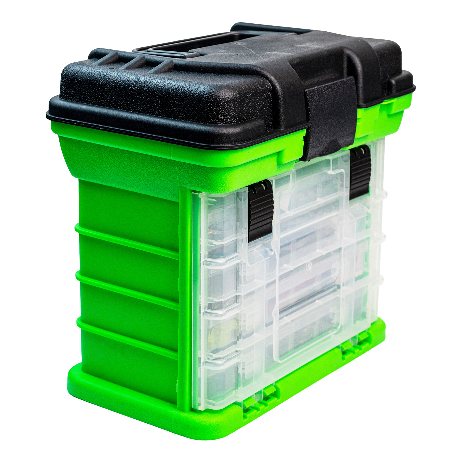 FREE FISHER 353pcs/Lot Large Fishing Tackle Box Multifunctional Portable 4-Layer Fishing Lures Storage Case with Baits Line Hooks Beads Sinkers Swivels