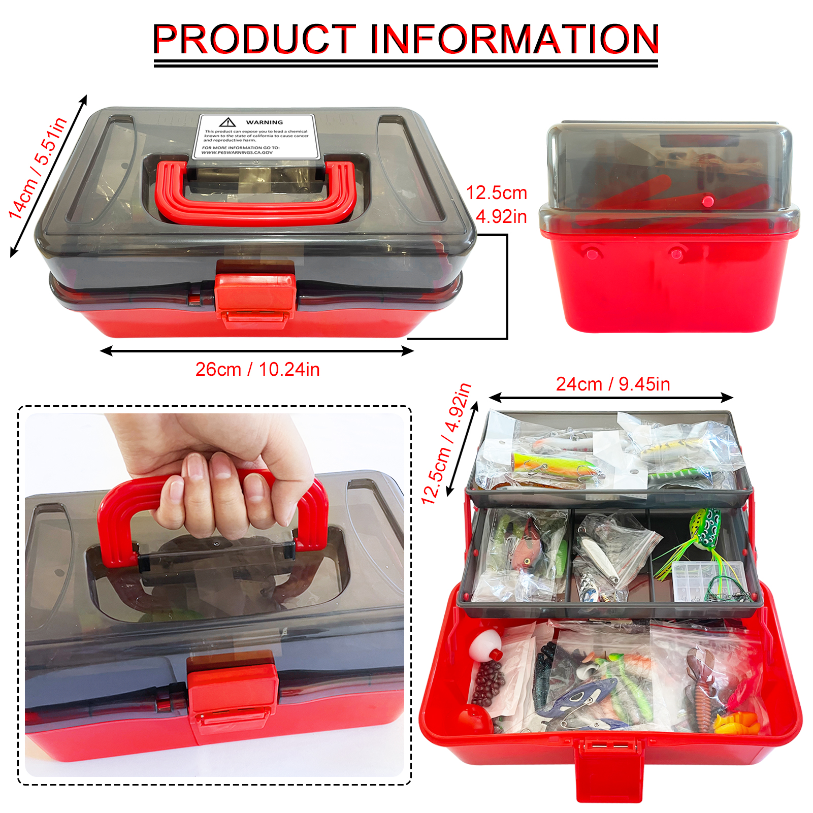 FREE FISHER 491pcs/Box Fishing Tackle Kit Mixed Soft Lures Hard Baits Fishing Griper Hooks Sinkers Jigs Swivels Beads for Freshwater Saltwater