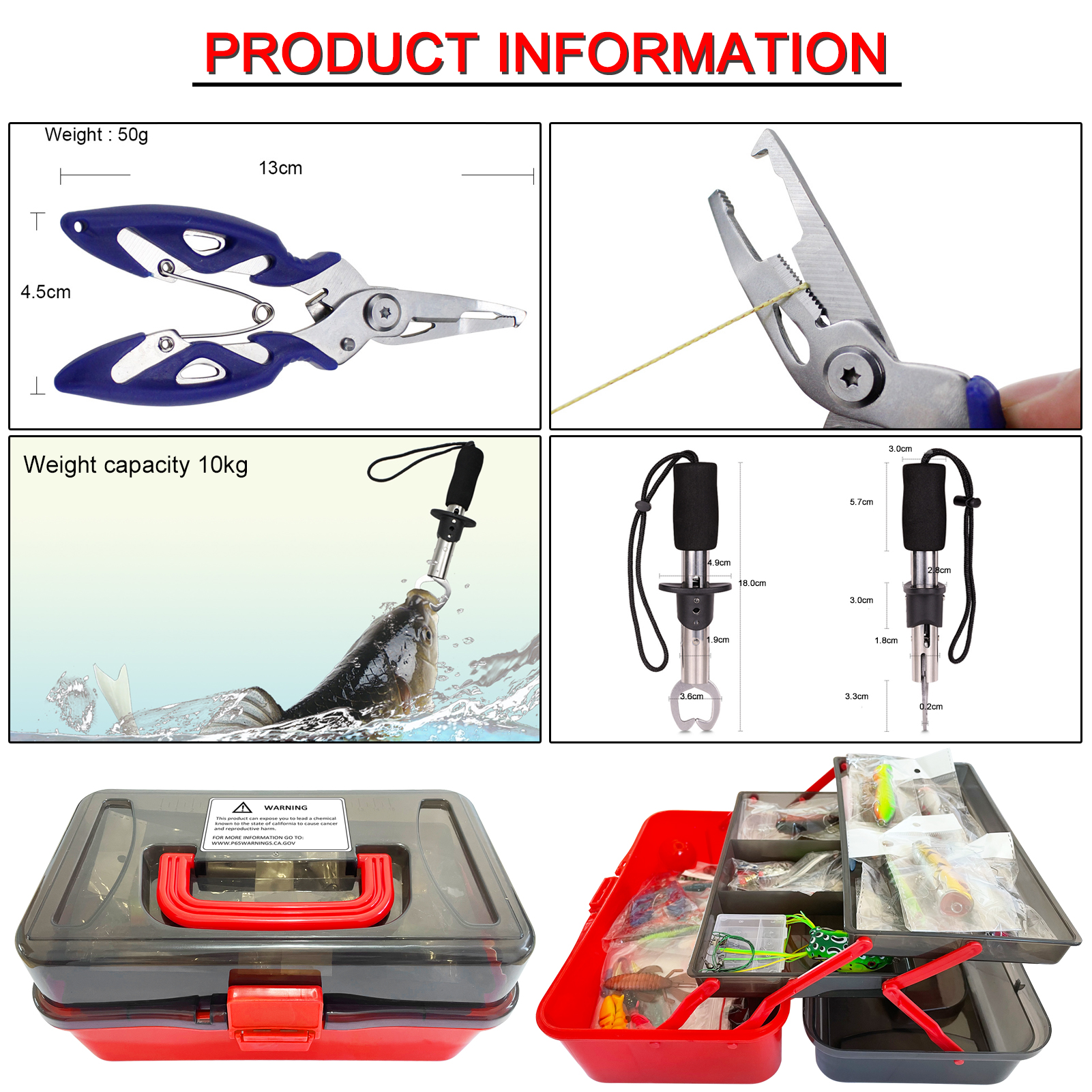 FREE FISHER 491pcs/Box Fishing Tackle Kit Mixed Soft Lures Hard Baits Fishing Griper Hooks Sinkers Jigs Swivels Beads for Freshwater Saltwater