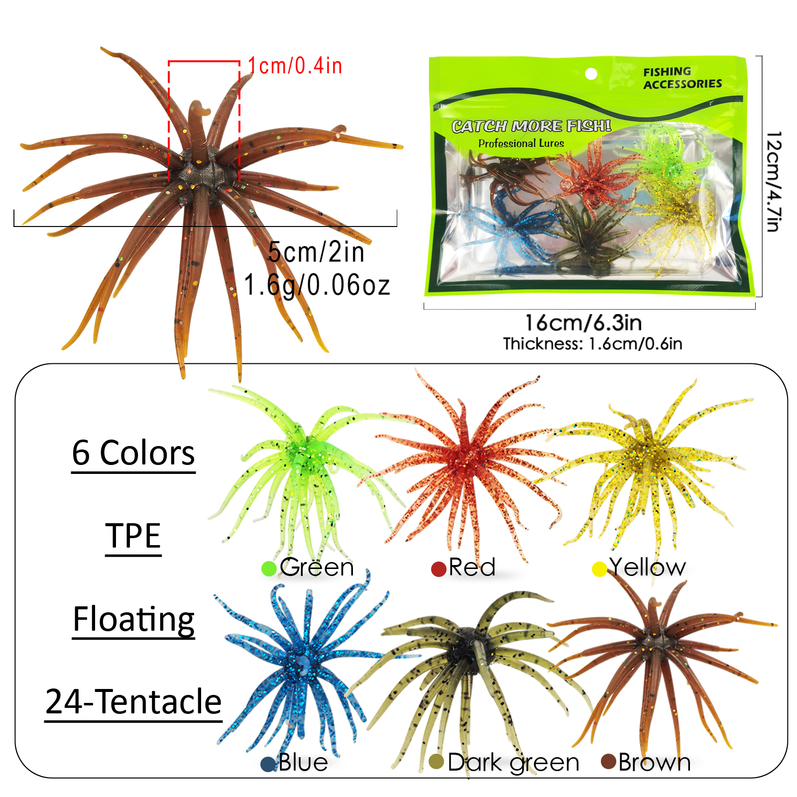 FREE FISHER 428pcs/Box Fishing Tackle Box with Sea Urchin Baits,Frogs Jig Hooks,Fishing Weights Gripper Pliers Tools,Bass Lures
