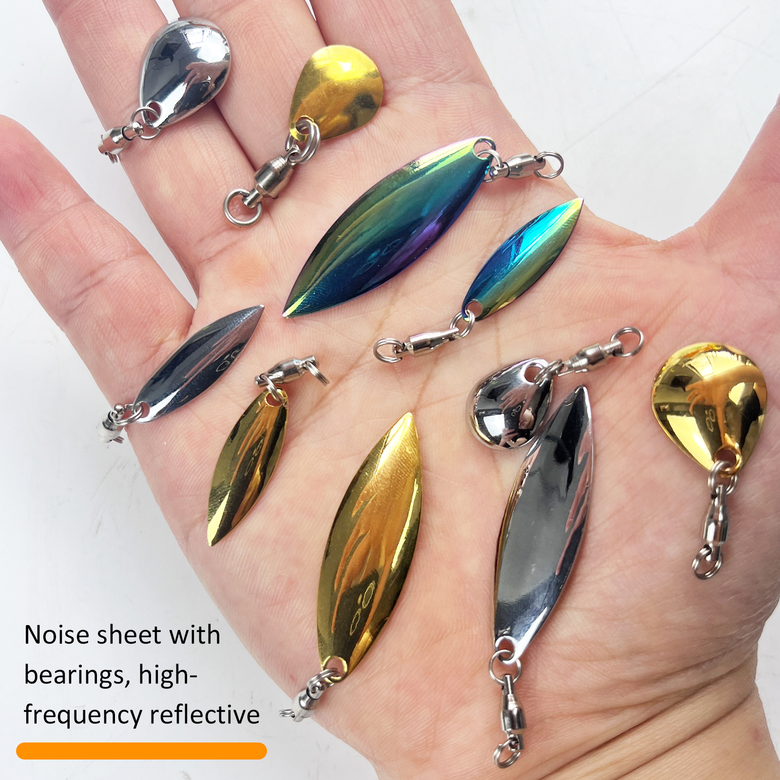 FREE FISHER  66pcs/Lot Simulation Buzzbaits Fishing Lure,VIB Spin Willow DIY Rig Baits Attractor Assorted 10cm 20g Spinnerbaits 