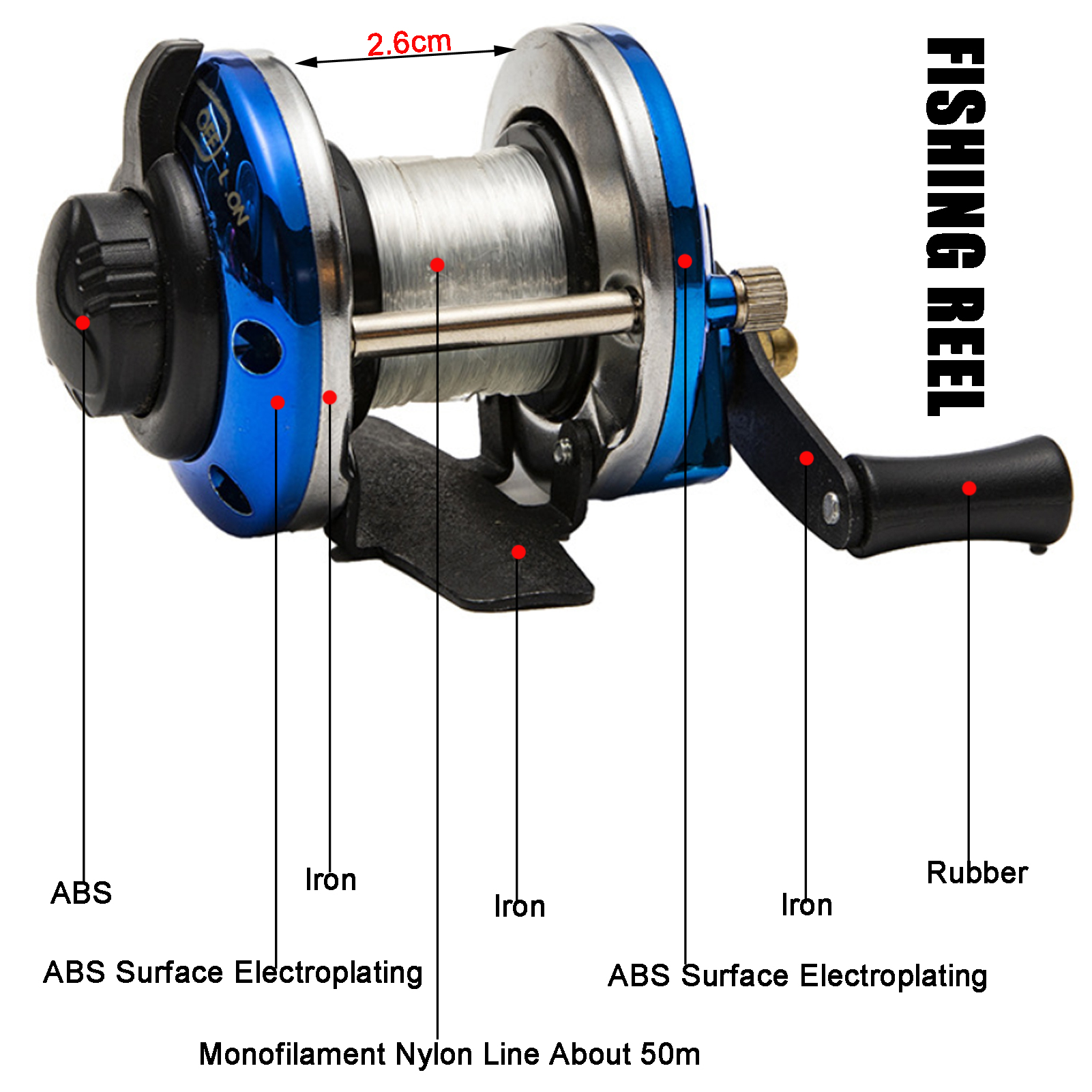 FREE FISHER Winter Fishing Rod Reel Kit with 113pcs Ice Fishing Hooks 67cm Telescopic Adjustable Carbon Fiber 3-Section Ice Fishing Pole Set