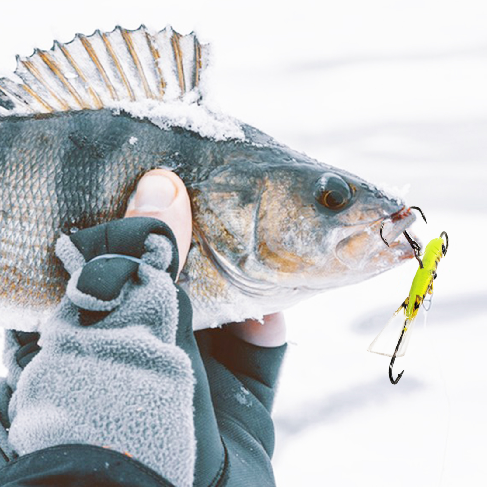 FREE FISHER 44pcs/Lot Ice Fishing Kit,Jig Head Hooks,Sinking Metal Balance Vibration Baits,Soft Lures,Vertical Jigs Treble Hooks,FISHING TACKLE BOX