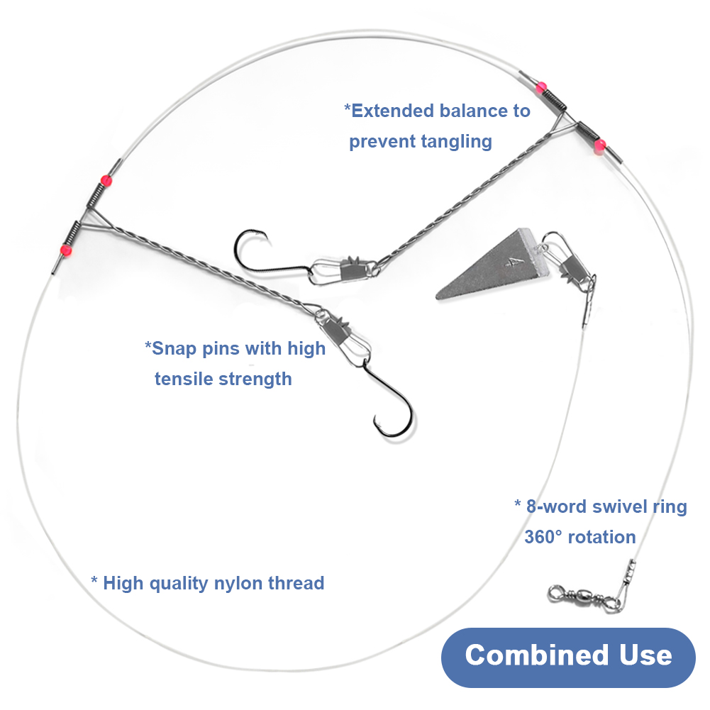 FREE FISHER 46pcs Fishing Gear Steel Wire Mixed Sharp Carbon Steel Hooks Lead Sinkers Four-cornered Fishing Weights Sinkers 1-4oz for Sea Fishing