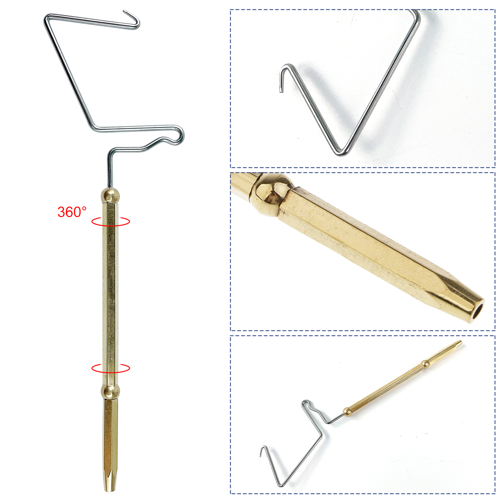 FREE FISHER 6pcs Fly Fishing Flies Stainless Steel Tying Tool Kit with Storage Bag Fly Hooks DIY Making Tool Scissors Knotter 