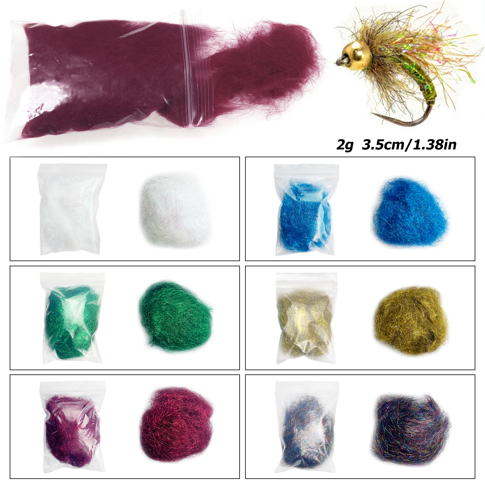 FREE FISHER 145pcs Fishing Flies Accessory Kit Tying Flies Materials Hooks Feathers Fur Thread Crystal Flash Wires Beads Fishing Line Baits