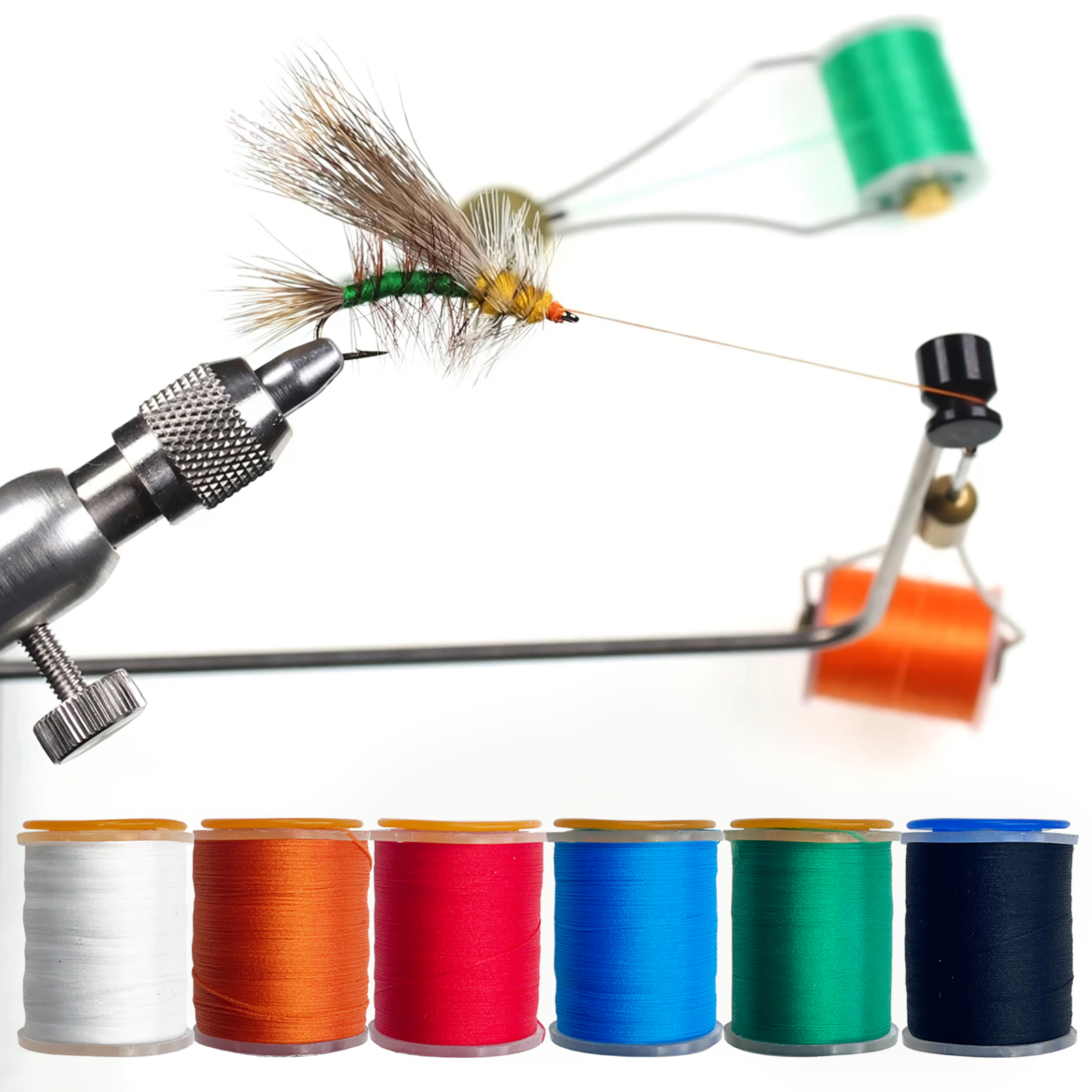 FREE FISHER Tying Flies Materials with Tools,DIY Insect Lures Kit,152pcs/Lot Fly Fishing Hooks,Thread Crystal Flash Wire Swivels