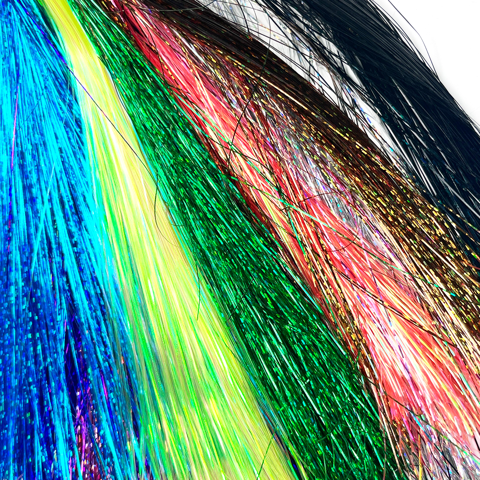 FREE FISHER 24pcs/Set Fishing Crystal Flash Wires 35cm Shining DIY Flies Material Fishing Bait Skirts Spinners Flashabou Tinsel Accessories 