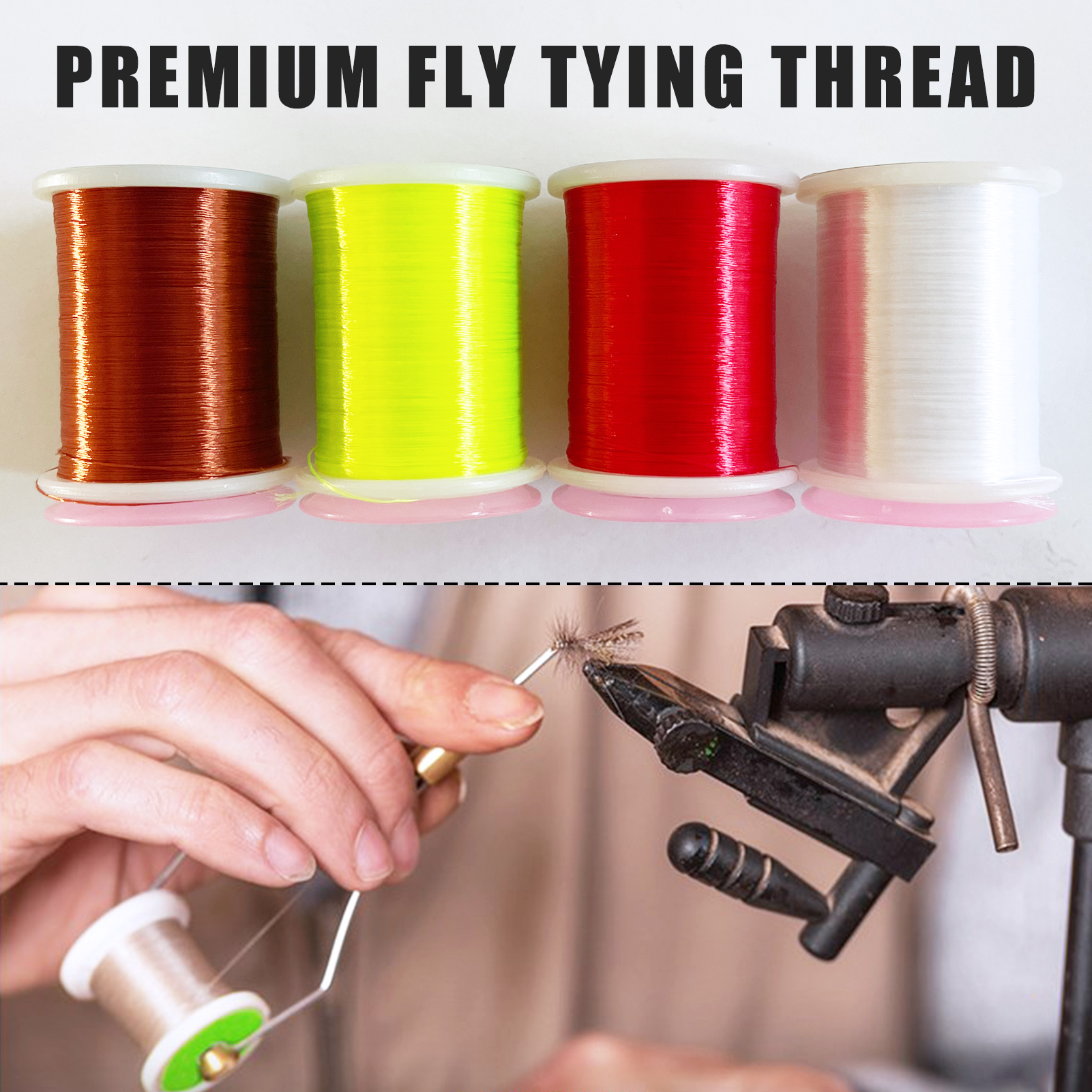 FREE FISHER 58pcs/Box Assorted Dumbbell Eyes Fly Tying Materials Barbell Eyes Colorful-Wire Hooks DIY Fly Fishing Flies Baits Accessories