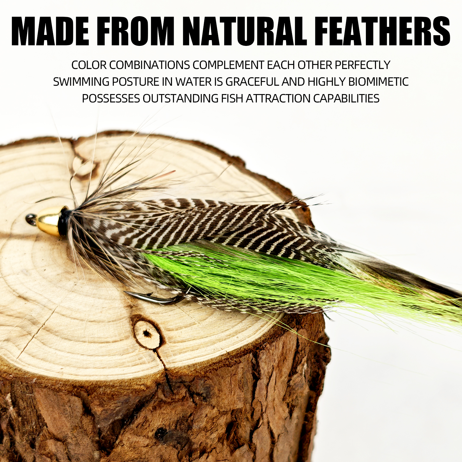 FREE FISHER 26pcs/Box Nymph Fly Assortment,Dry Flies Natural Fly Fishing Baits,Lifelike Parachute Wet Minnow Lure for Trout Bass