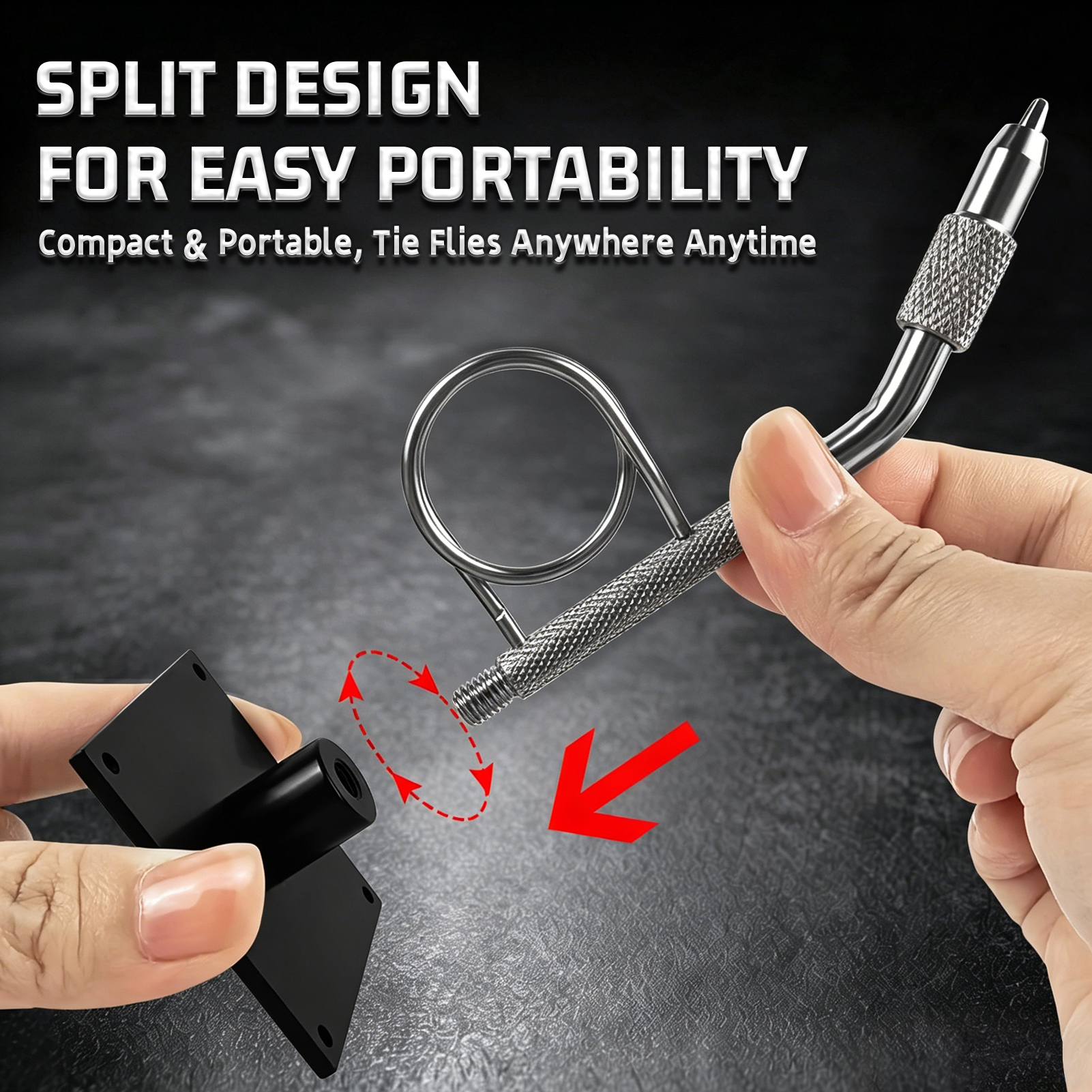 FREE FISHER 135pcs/Lot Fly Fishing Tying Tools Kit,Tying Flies Holder,Whip Finisher Bobin Scissors,Materials Threader Knotter