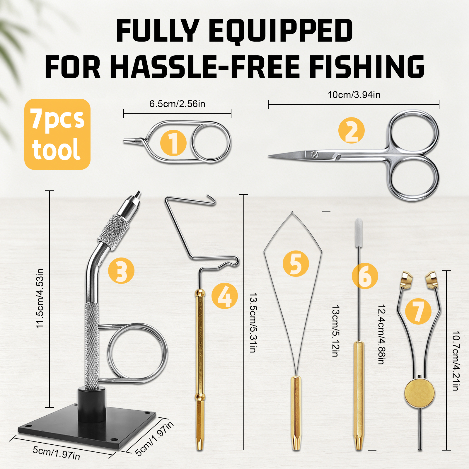 FREE FISHER 135pcs/Lot Fly Fishing Tying Tools Kit,Tying Flies Holder,Whip Finisher Bobin Scissors,Materials Threader Knotter