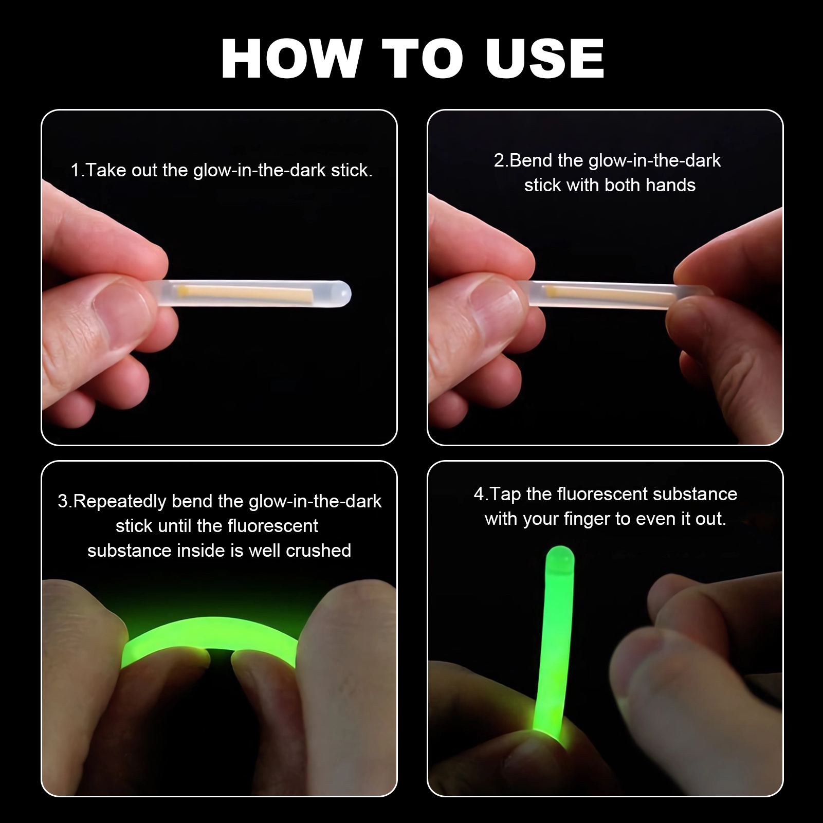 FREE FISHER 600pcs/Lot Fishing Glow Sticks 37mm Fishing Rod Floats Green Fluorescent Lightsticks Bobbers Night Fishing Tackle Accessories