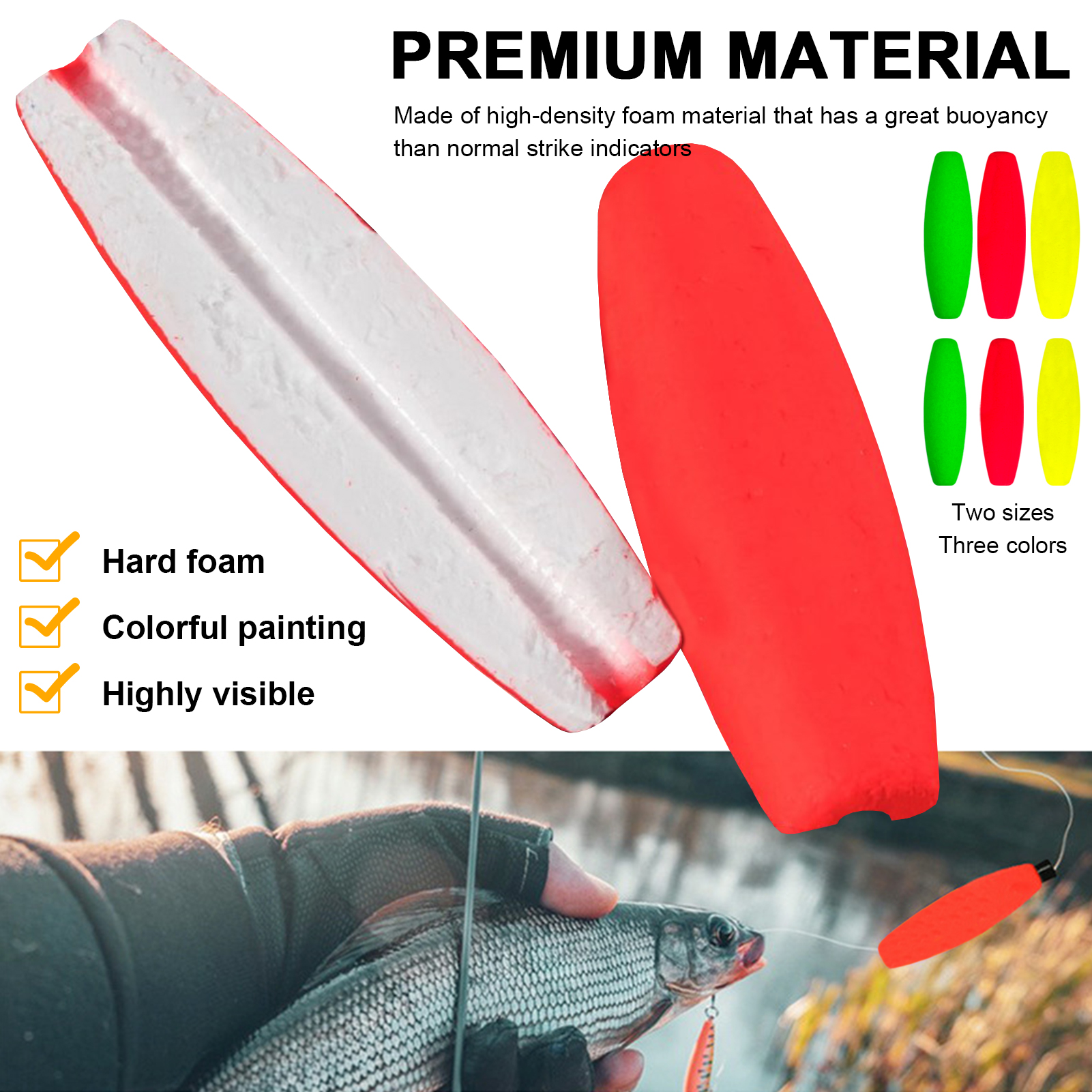 FREE FISHER 212pcs/Lot Foam Fishing Floats Kit with Beads Hooks Space Beans Swivels Fishing Rig Baits Accessories Bobbers Buoy Assorted Set