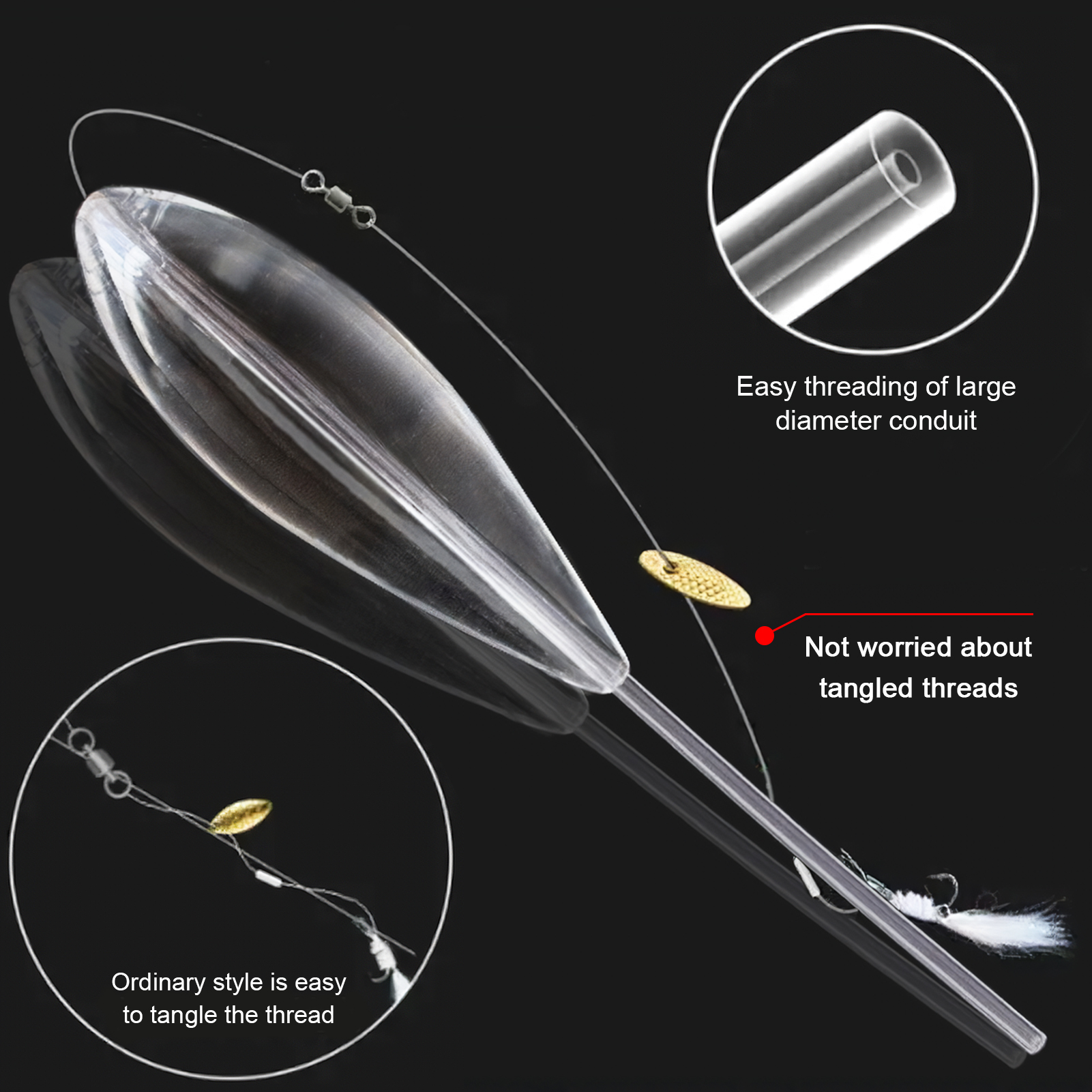 FREE FISHER 25-29pcs Fishing Floats Set 8-20g Throwing Upward Bobber Acrylic Long Casting Fishing Buoy Space Beans Swivels Kit for Carp Bass