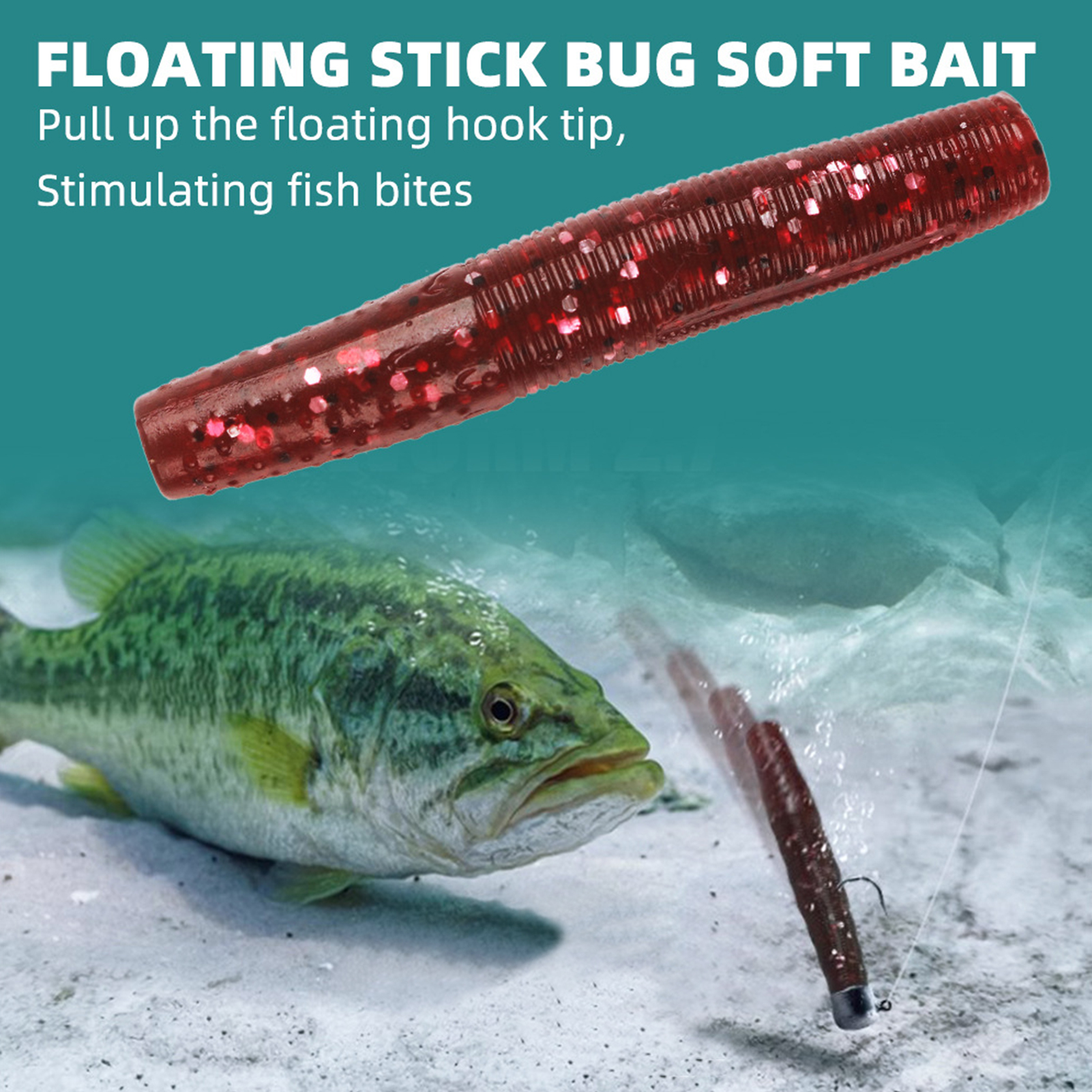 FREE FISHER 71pcs/Lot Fishing Soft Worms Lures with Ned Rigs Mushroom Jig Head Fishing Finesse Shroom Soft Stickbaits Bass Fishing Tackle Box