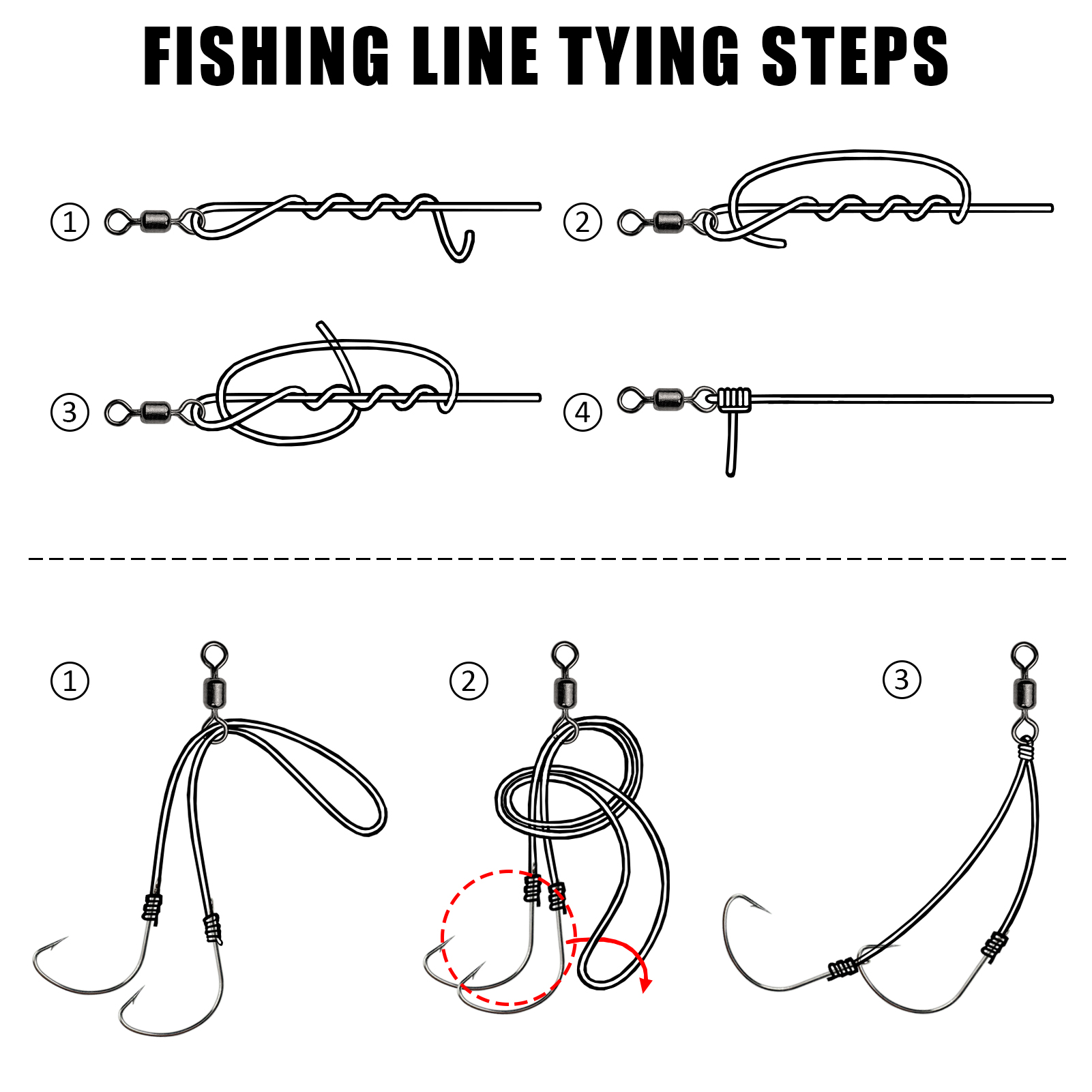 FREE FISHER 200pcs/Lot Sea Fishing Flash Line Teaser Lures Kit,Bucktail Jig Head,Trolling Octopus Lure,Big Game Bait Saltwater DIY Fishing Set with Box