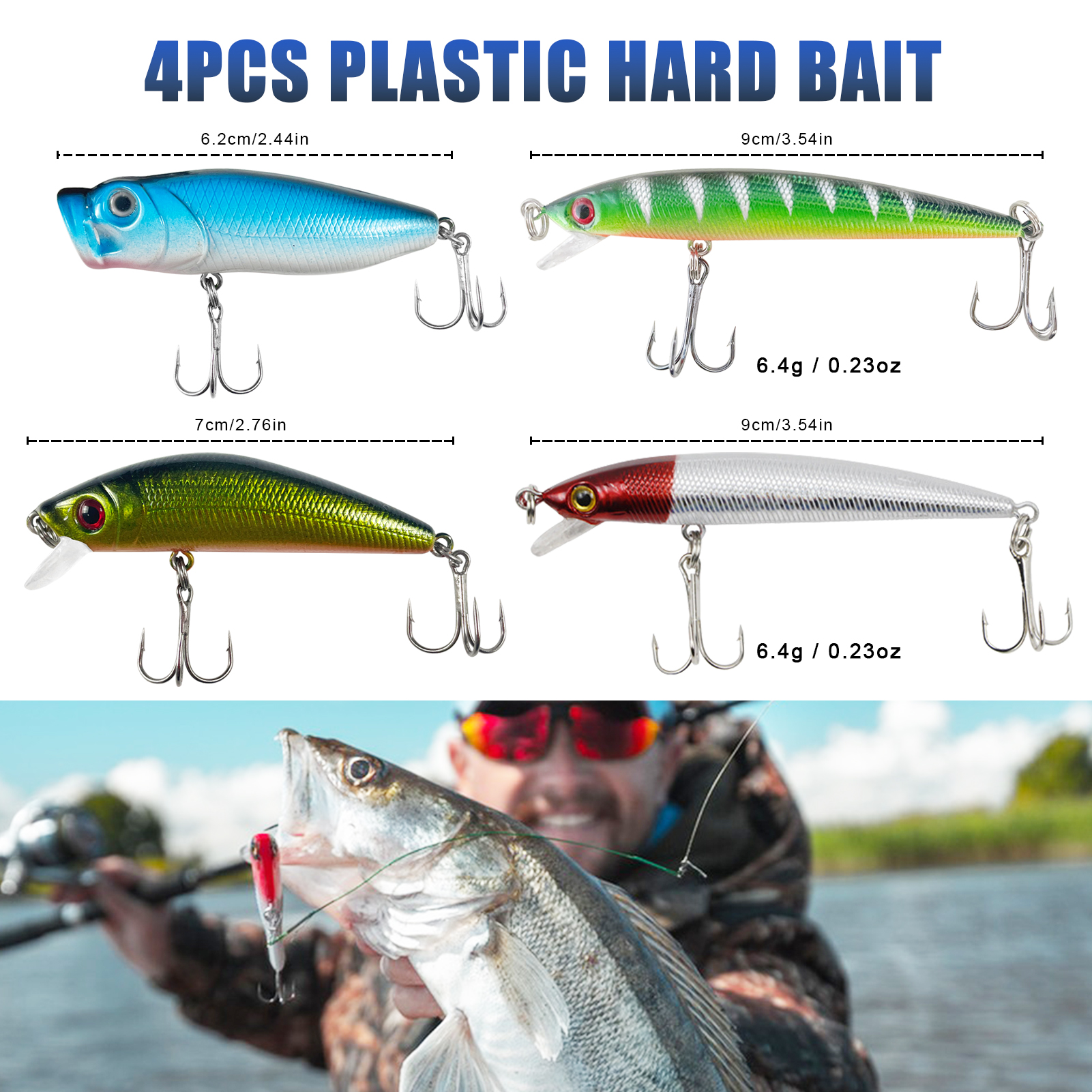 FREE FISHER Fishing Rod Reel Combo 2.1m Carbon Fiber Rod with Fishing Bag Hard Lure Soft Baits Hooks Spinning Reels for Saltwater/Freshwater（Pack of 65)