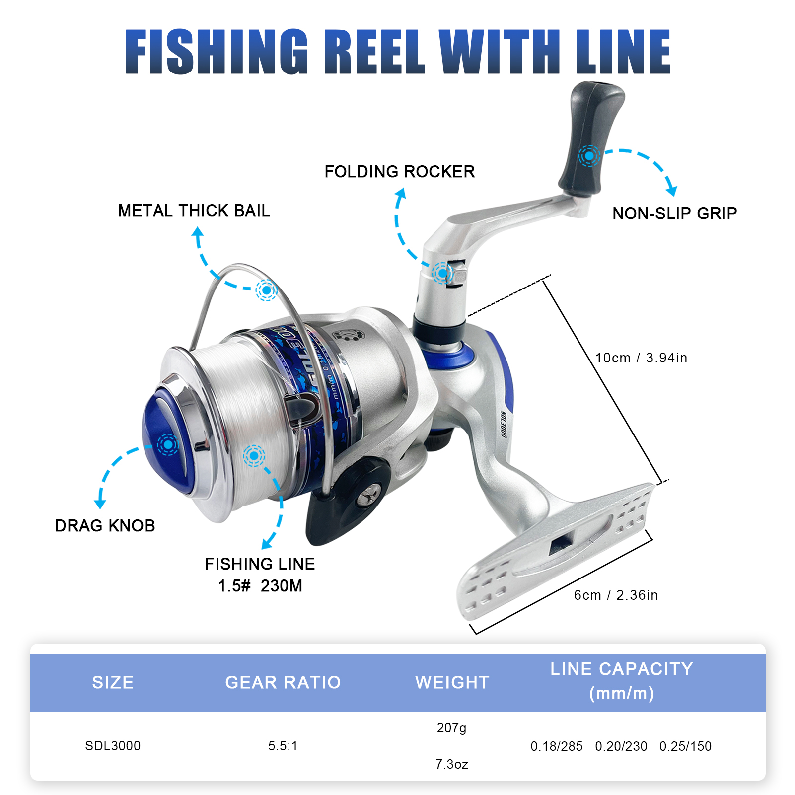 FREE FISHER 296pcs/Lot Carp Fishing Rod Reel Combo 2.1m Telescopic Pole 5.5:1 Spinning Reels Swivels Snaps Hooks Carp Fishing Tackle Bag