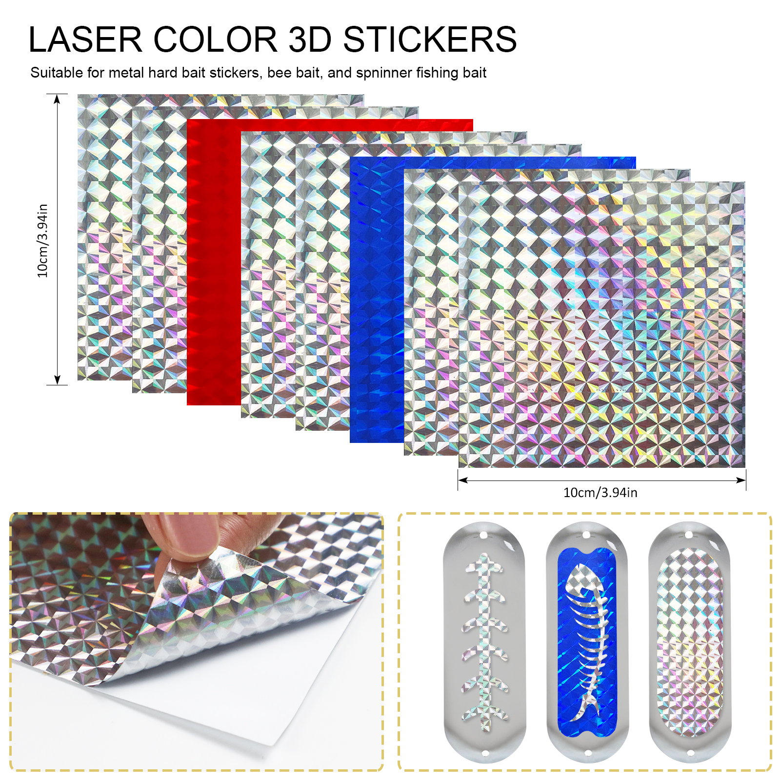 FREE FISHER 63pcs Sea Fishing Flashers,Fishing Diver Plate 11.7cm 26g Salmon Fishing Dodger Flasher,Rotating Metal Long Casting Trolling Lure Kit