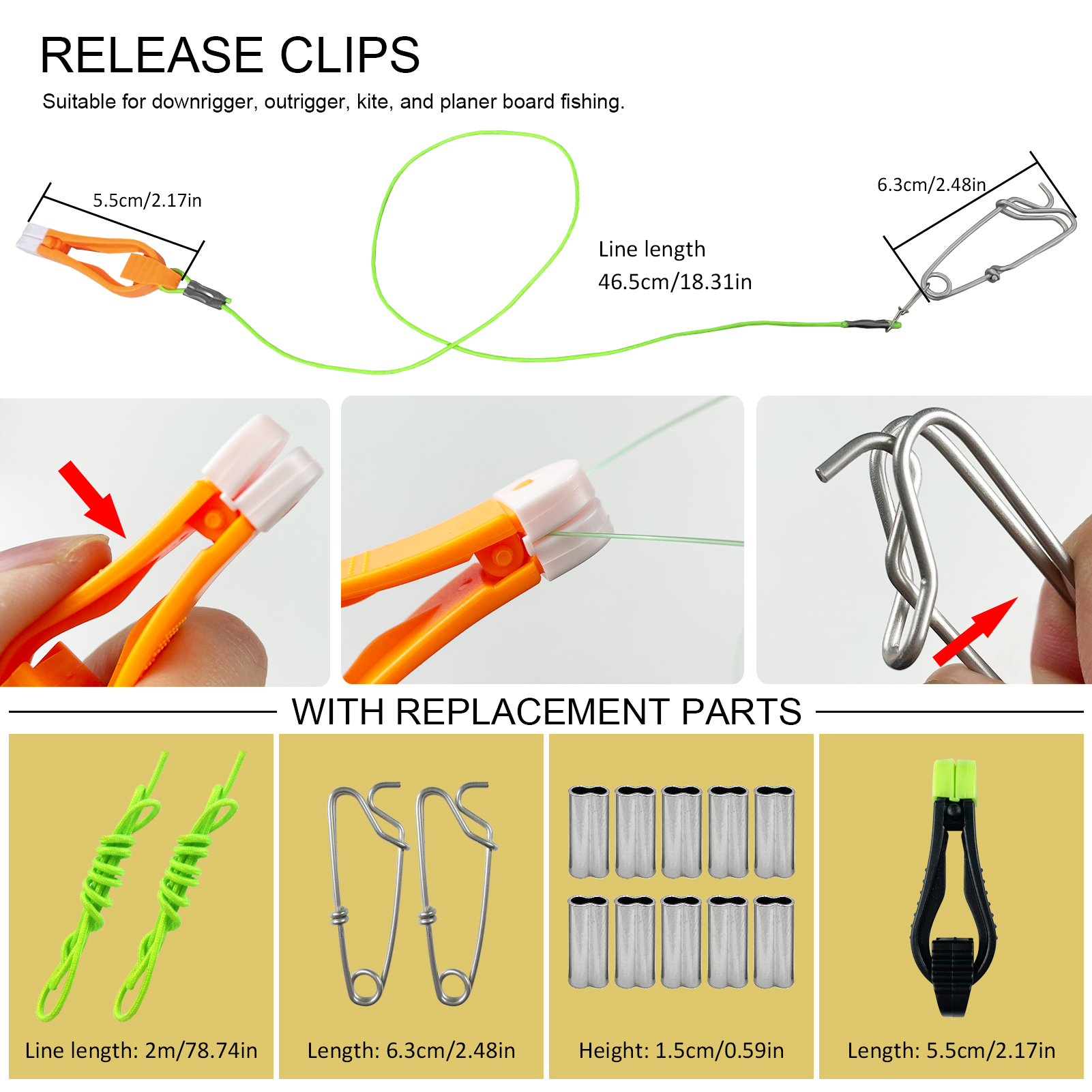 FREE FISHER 63pcs Sea Fishing Flashers,Fishing Diver Plate 11.7cm 26g Salmon Fishing Dodger Flasher,Rotating Metal Long Casting Trolling Lure Kit