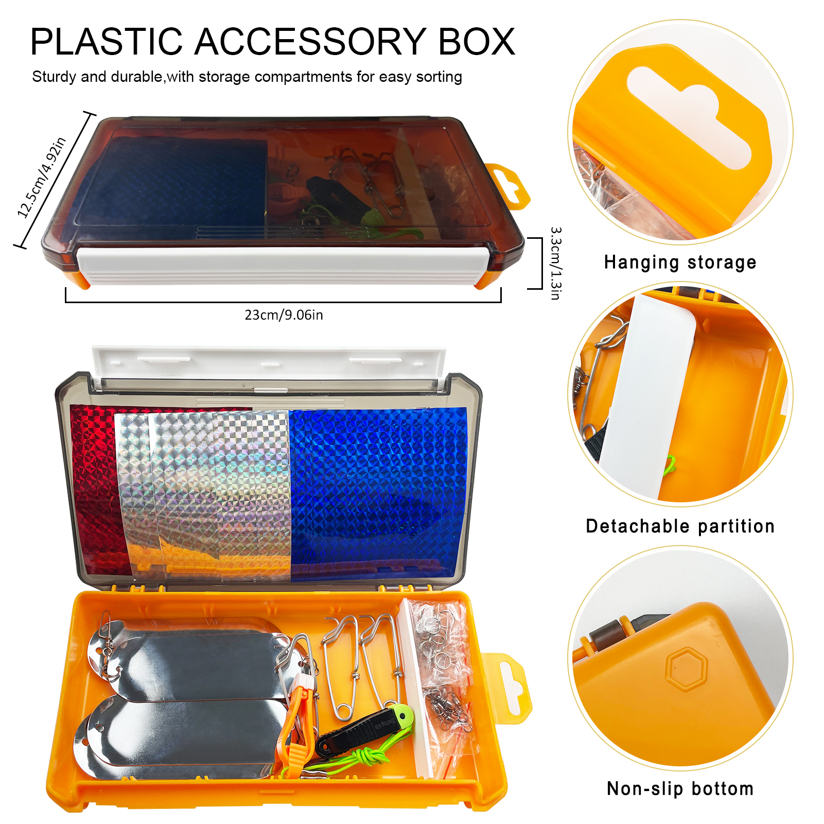 FREE FISHER 63pcs Sea Fishing Flashers,Fishing Diver Plate 11.7cm 26g Salmon Fishing Dodger Flasher,Rotating Metal Long Casting Trolling Lure Kit