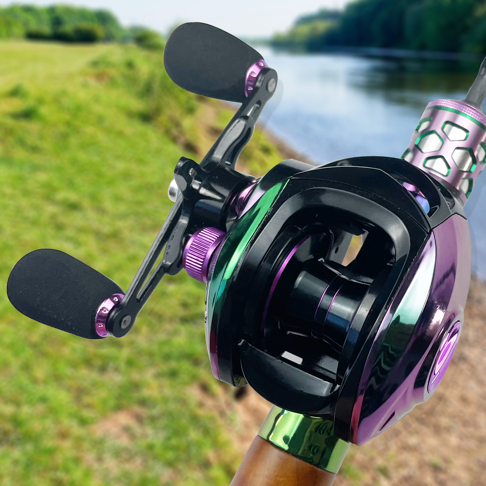 FREE FISHER 141pcs/Lot Baitcasting Reel Set,Rig Baits,Sinkers Swivels,Fishing Accessories Box,Floats PE Braid Line Soft Lures for Bass Perch