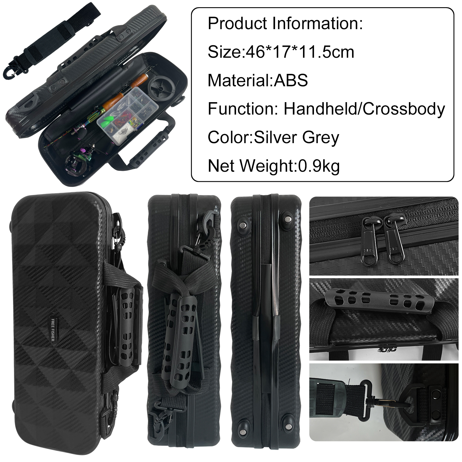 FREE FISHER 134pcs/Lot Fishing Rod Reel Combo,Ultralight 3-Section,Glass Fiber 1.13m Mini Travel Rod,Baitcasting Reel 7.2:1,Flies Lure,Fishing Gear Pack