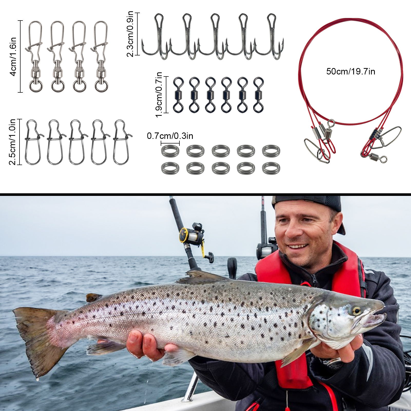 FREE FISHER Sea Fishing Metal Jig Lures,Sinking Metal Spoons Micro Jigging Bait,Mixed Vertical Artificial Lures,Deep Sea Casting Swimbaits