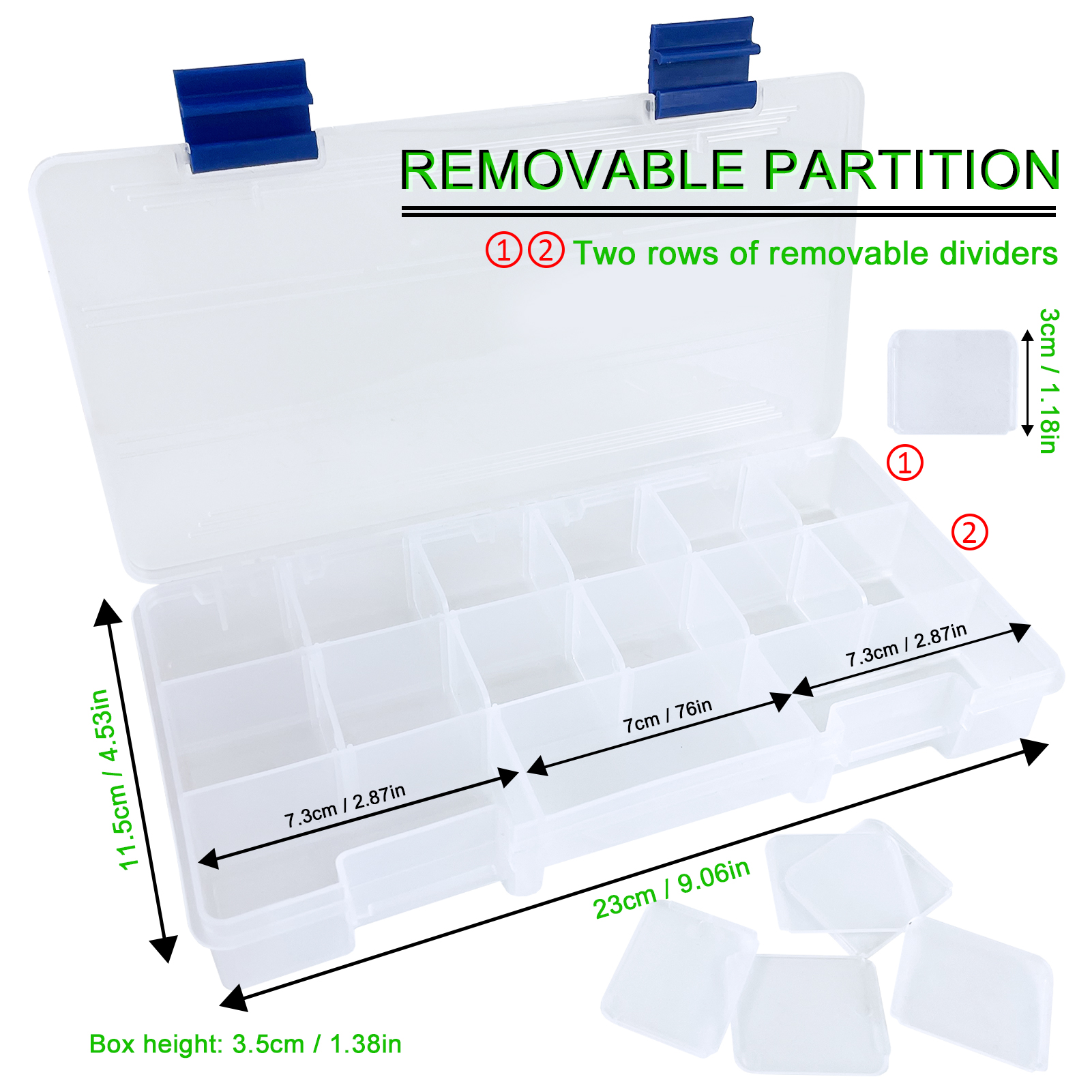 FREE FISHER Sea Fishing Tackle Box,4-Layer Portable Multipurpose ABS Fishing Gear Case,Large-Capacity Storage Tool Box with Removable-Drawer