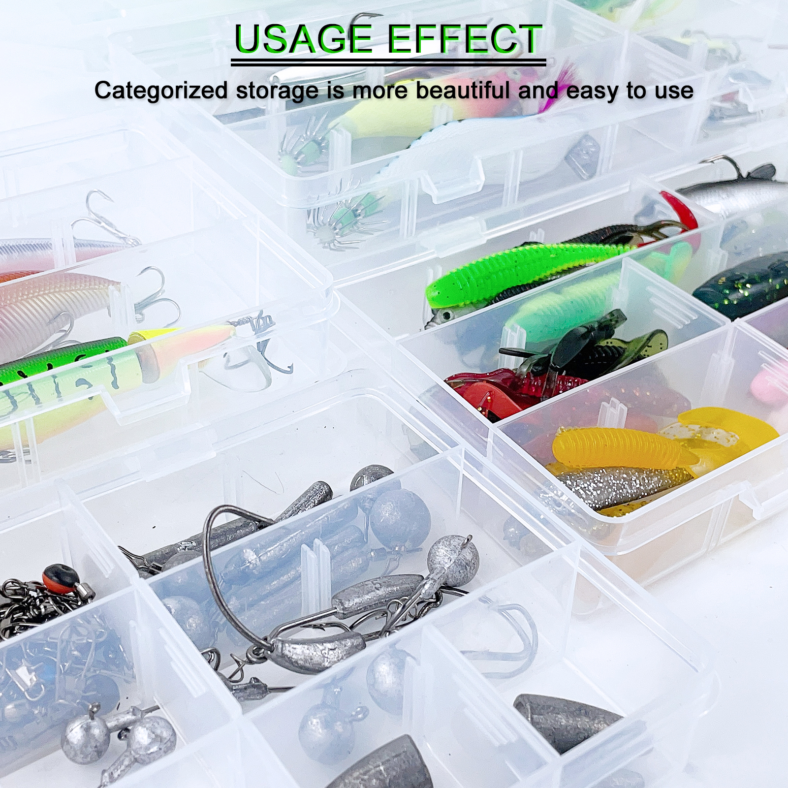 FREE FISHER Sea Fishing Tackle Box,4-Layer Portable Multipurpose ABS Fishing Gear Case,Large-Capacity Storage Tool Box with Removable-Drawer